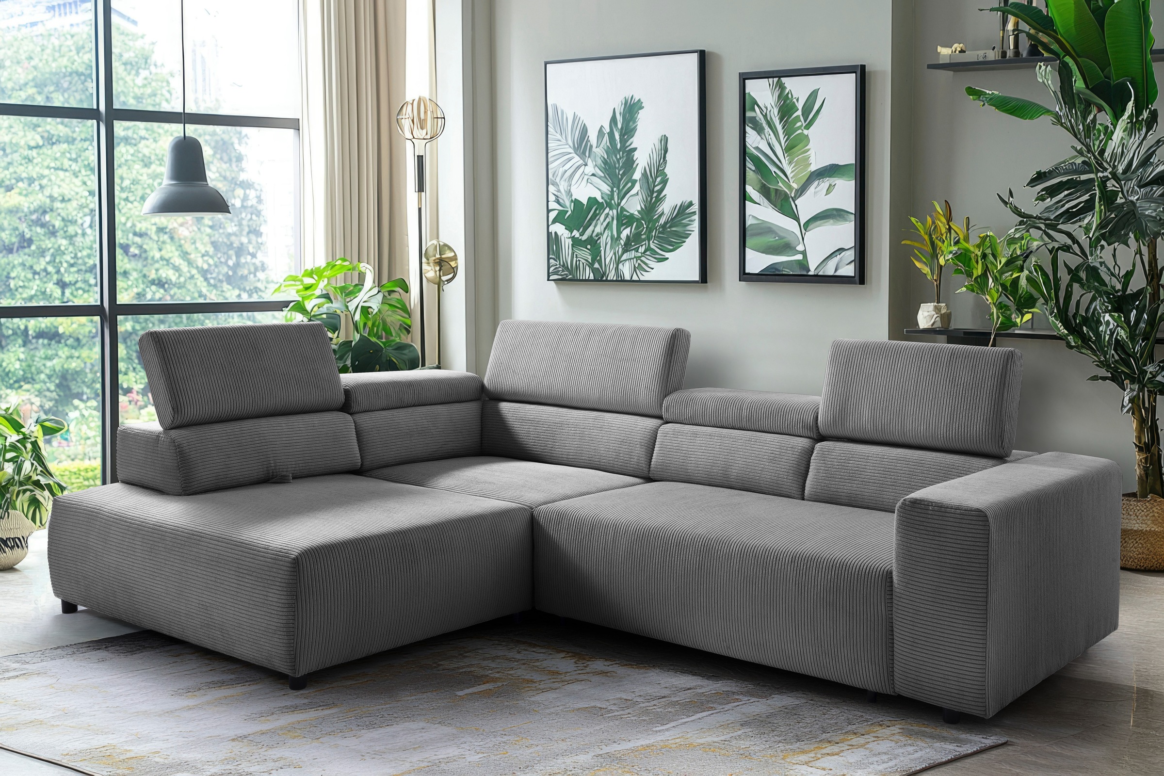 exxpo - sofa fashion Ecksofa »VITTORIO«, inkl. Kopfteil- und Sitztiefenvers günstig online kaufen