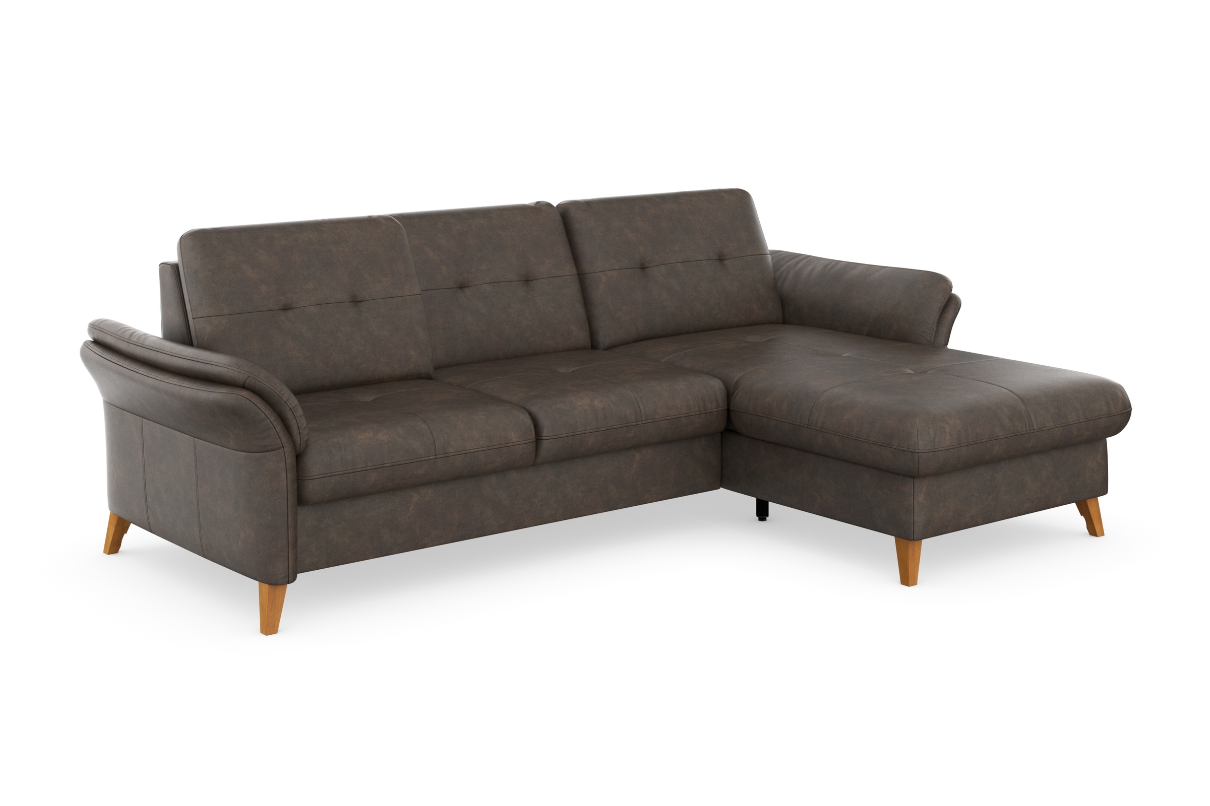 sit&more Ecksofa »Göteborg«, Sitztiefenverstellung und Federkern, wahlweise mit Bettfunktion