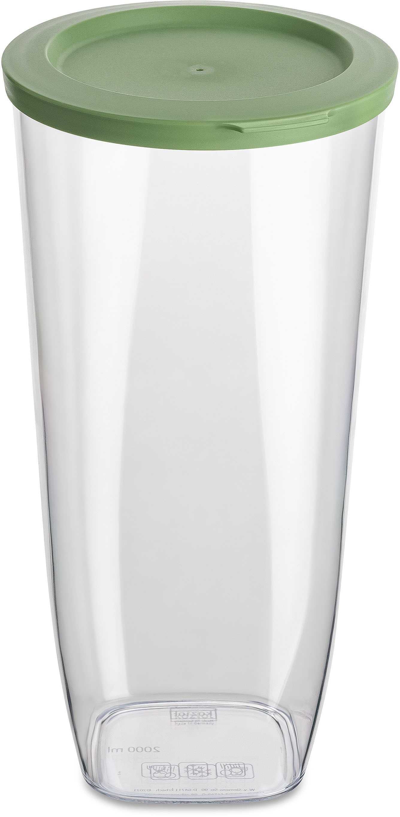 KOZIOL Vorratsdose »CONNECT DRY STORAGE L« 1 Stk. tlg. aus biozirkulärem Material, spülmaschinengeeignet, melaminfrei, 2 L nature leaf green 0