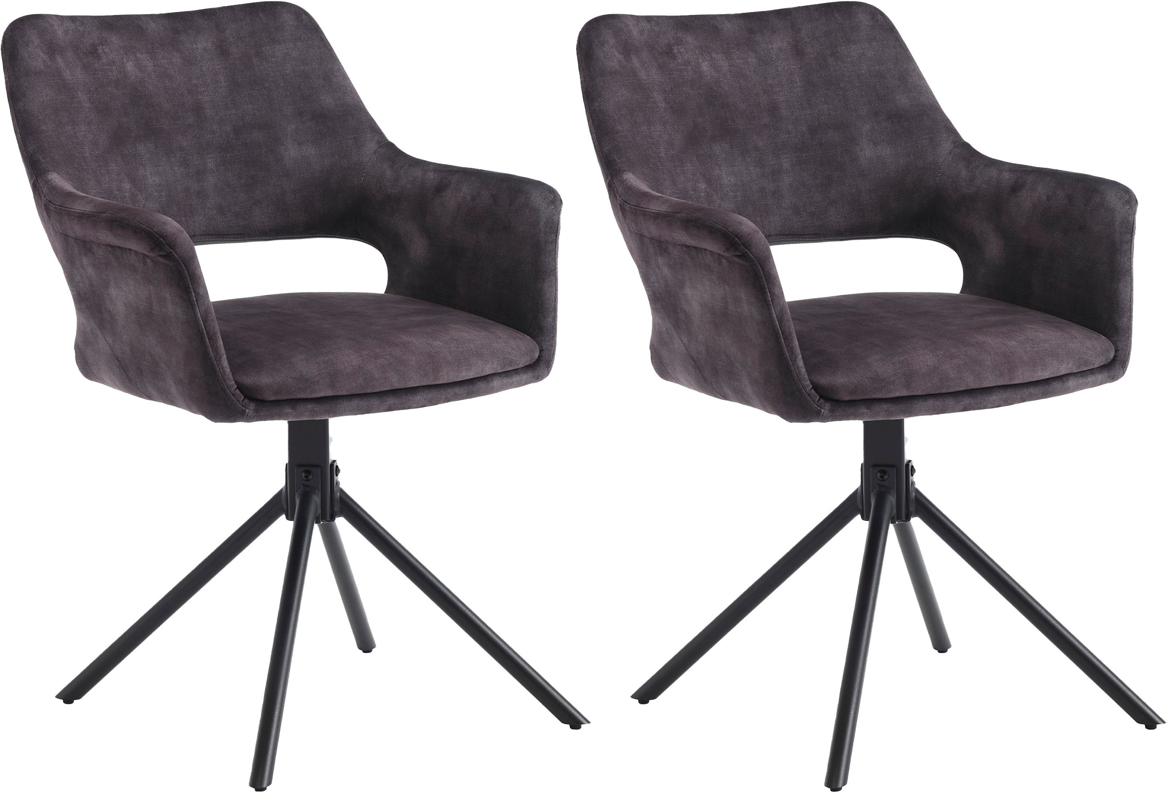 byLIVING Esszimmerstuhl »Eleonore 2er-Set« (Set) 2 Stk. Samtvelours   Vinta günstig online kaufen