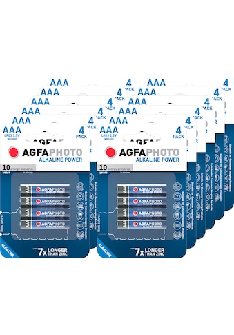 AgfaPhoto Batterie »Alkaline, Micro, AAA, LR03, 1.5V, Platinum, Karton (48-Pack)«,... kaufen