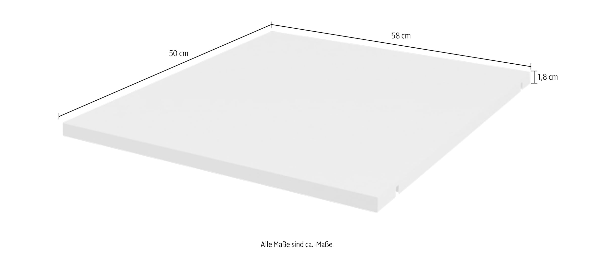 OTTO home Einlegeboden »Evergreen, wahlweise in den Breiten 58 und 118cm« FSC® -zertifizierter Holzwerkstoff,  Passend zu den Kleiderschränken der Serie Evergreen