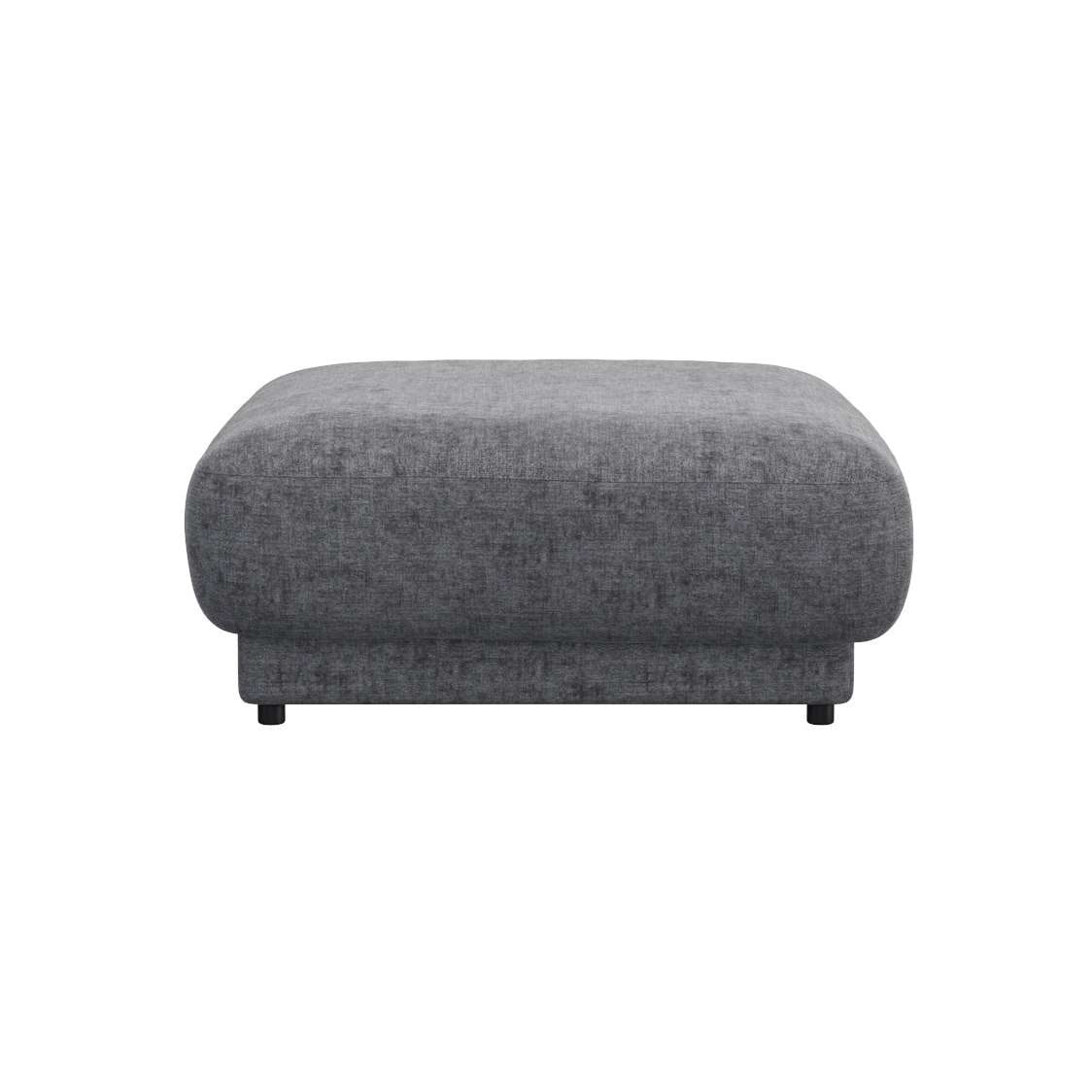 FLEXLUX Pouf »Molino, Fußhocker, Sitzhocker, Polsterhocker«, Kaltschaum & Stahl-Wellen, Füsse Schwarz