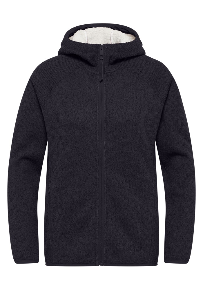 Jack Wolfskin Fleecejacke »KAMINFEUER HOODED JKT W«, mit Kapuze