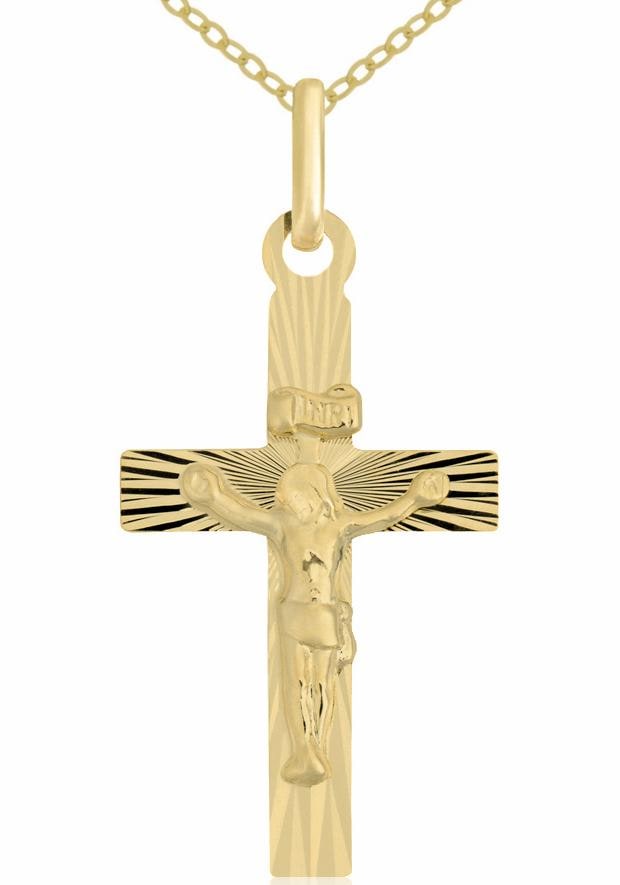 Firetti online Geschenk, kaufen Kreuz Kreuzkette mit Struktur und »Schmuck Korpus«