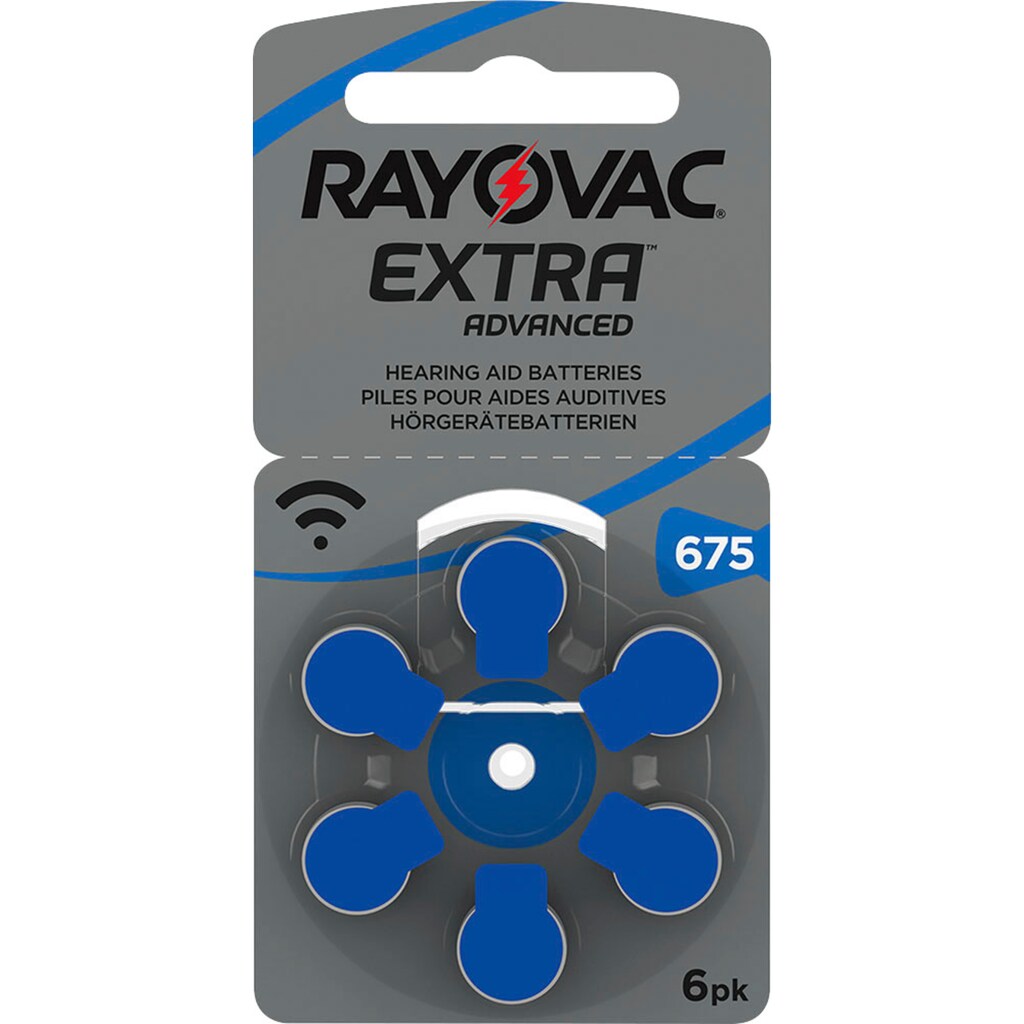 RAYOVAC Batterie »6er Pack Extra Advanced«, PR44, (Packung, 6 St.)