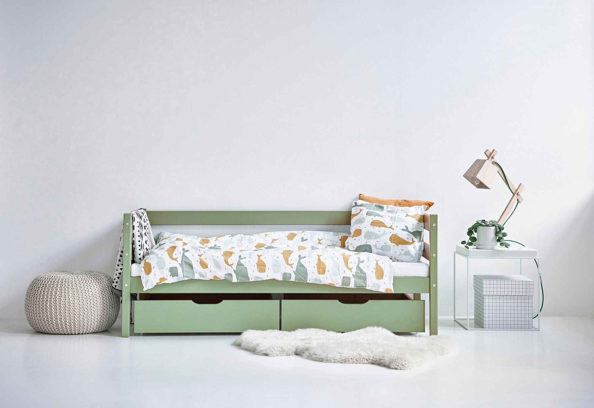 8. Bild von Hoppekids Einzelbett »ECO Comfort«, (Set), mit Rollrost in 8 Farben, wahlweise mit Matratze und Absturzsicherung