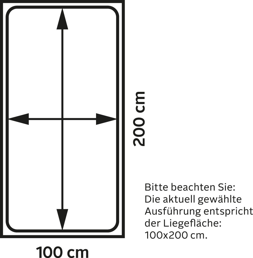 Ticaa Massivholzbett »"Bert", FSC®-zertifiziert (Kiefer), Jugendbett, mit Lattenrost«, (90x200cm, 100x200cm, 140x200cm), ideal für das Kinder- und Jugendzimmer, Massivholz