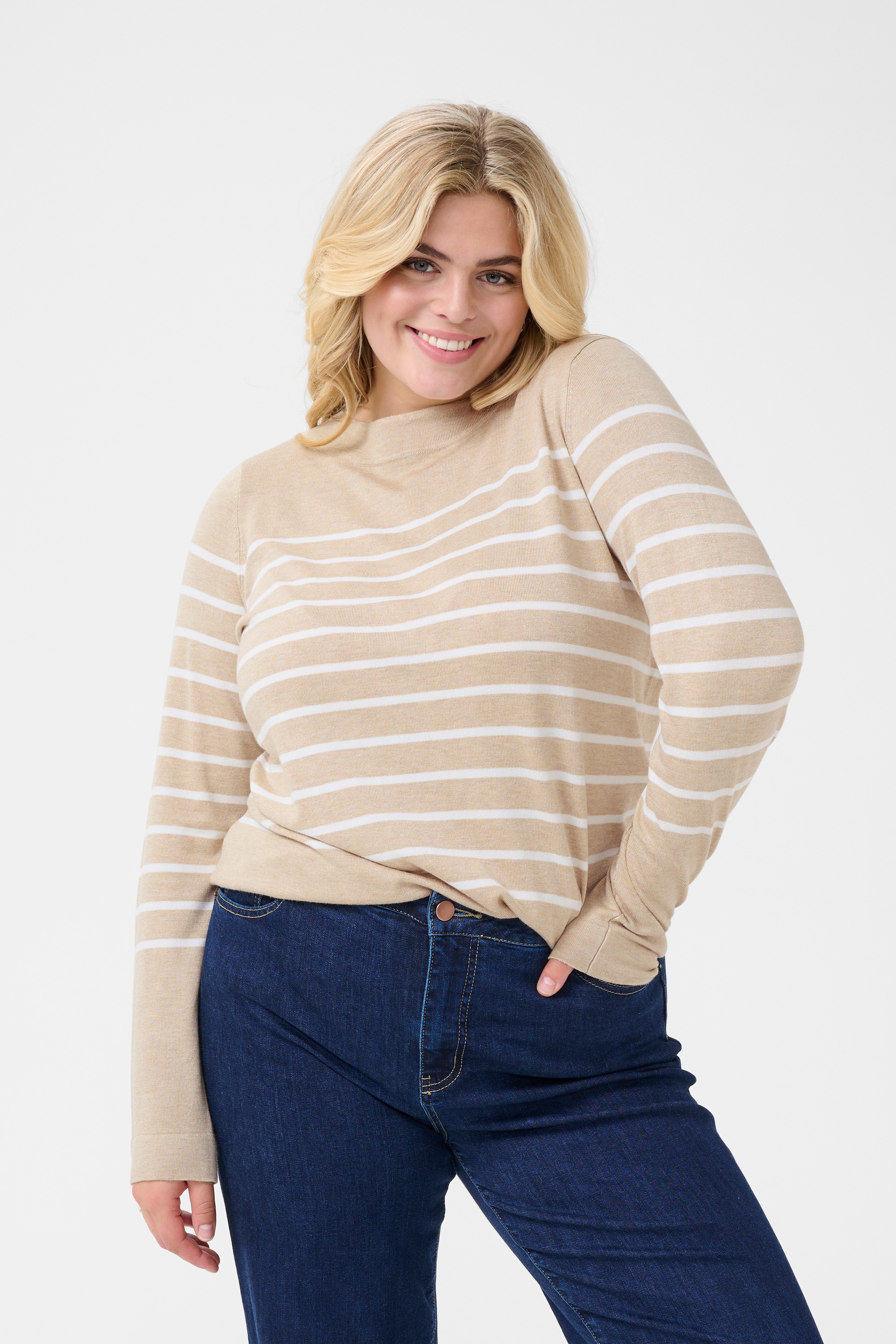 KAFFE Curve Strickpullover »Damen Strickpullover KClizzy«