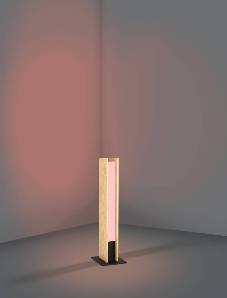 EGLO Tischleuchte »ANCHORENA-Z«, 1 flammig, Leuchtmittel LED-Modul | LED wechselbar, ZigBee, App und Sprachsteuerung Alexa, RGB, FSC100HB, dimmbar, Holz