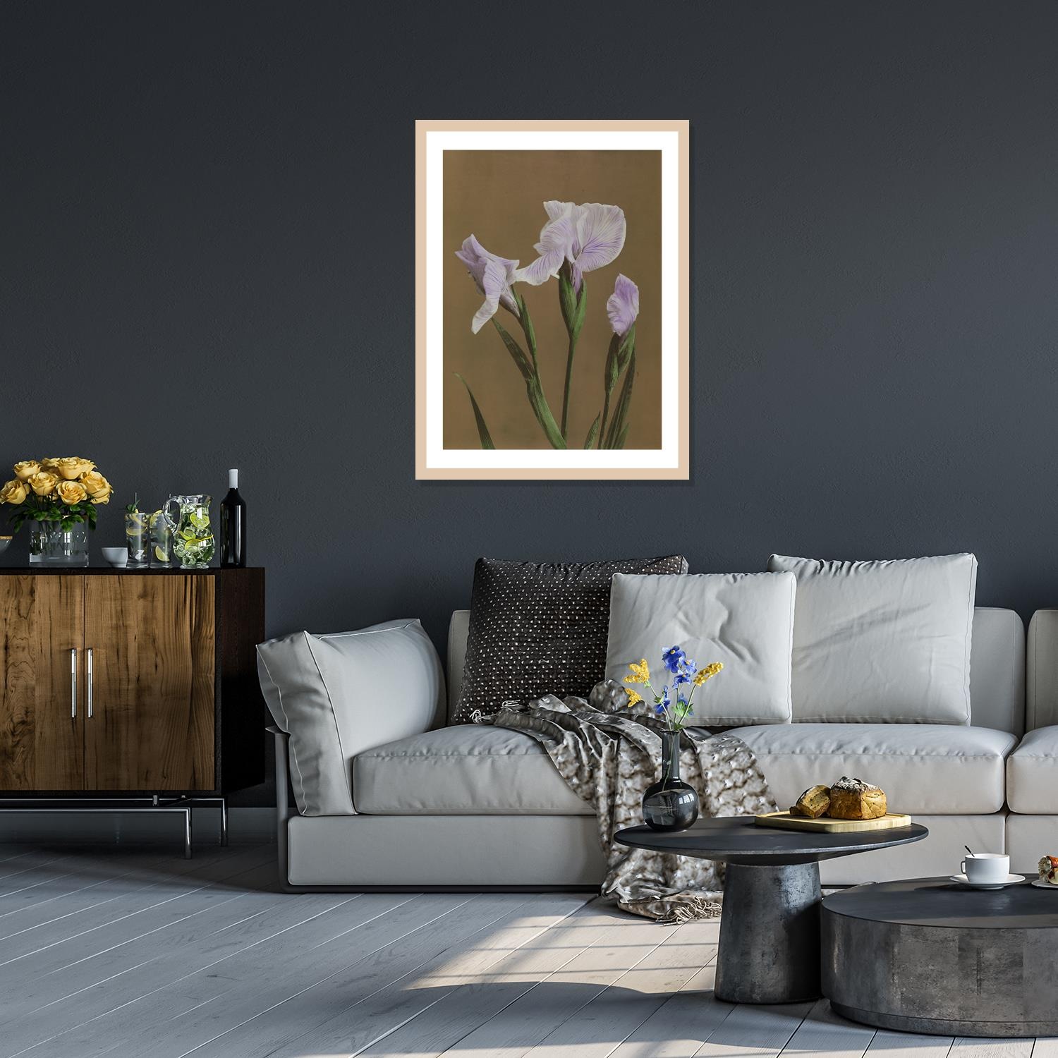 queence Bild mit Rahmen »Irma«, Blumen-Pflanzen-Kunst-Blumenbilder, Premium günstig online kaufen