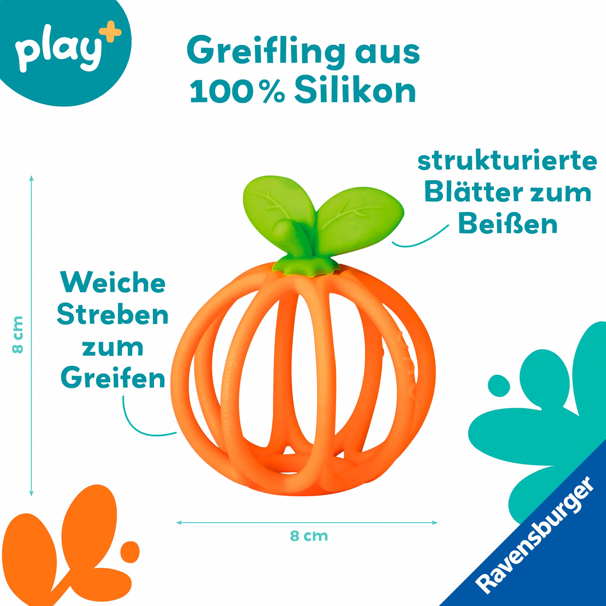 Ravensburger Greifling »Play+, Kuller-Greifling, Orange«