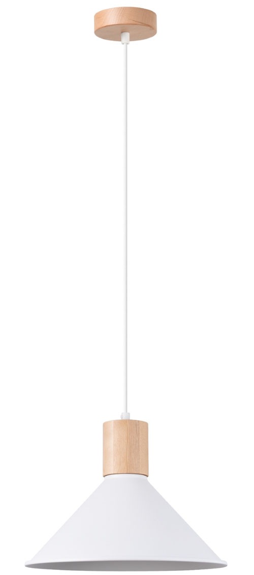 SOLLUX lighting Pendelleuchte »Pendelleuchte JAGA Weiß«, 1 flammig, Leuchtm günstig online kaufen