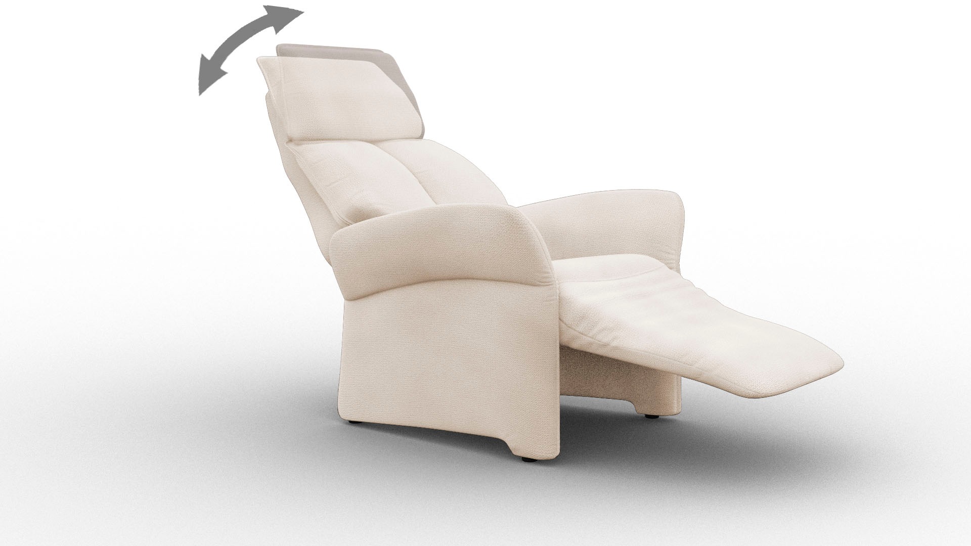 ADA trendline Relaxsessel »Savin«, in Größe M, Liegefläche 180cm, verstellbar, optional mit Aufstehhilfe