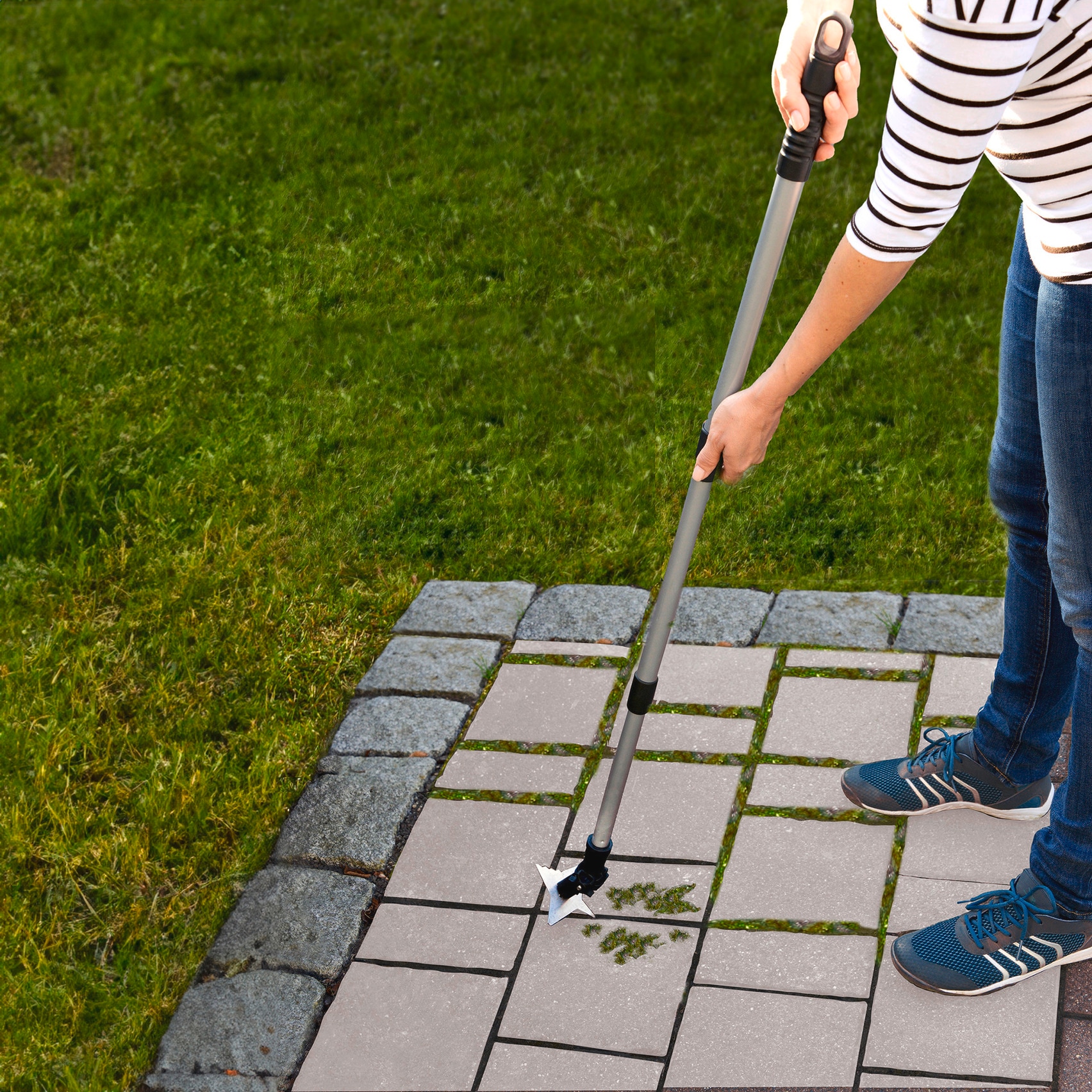Maximex Fugenkratzer »Maximex 4-ZACK« mit Teleskopstiel, 4 unterschiedliche Zacken, für Garten und Einfahrt