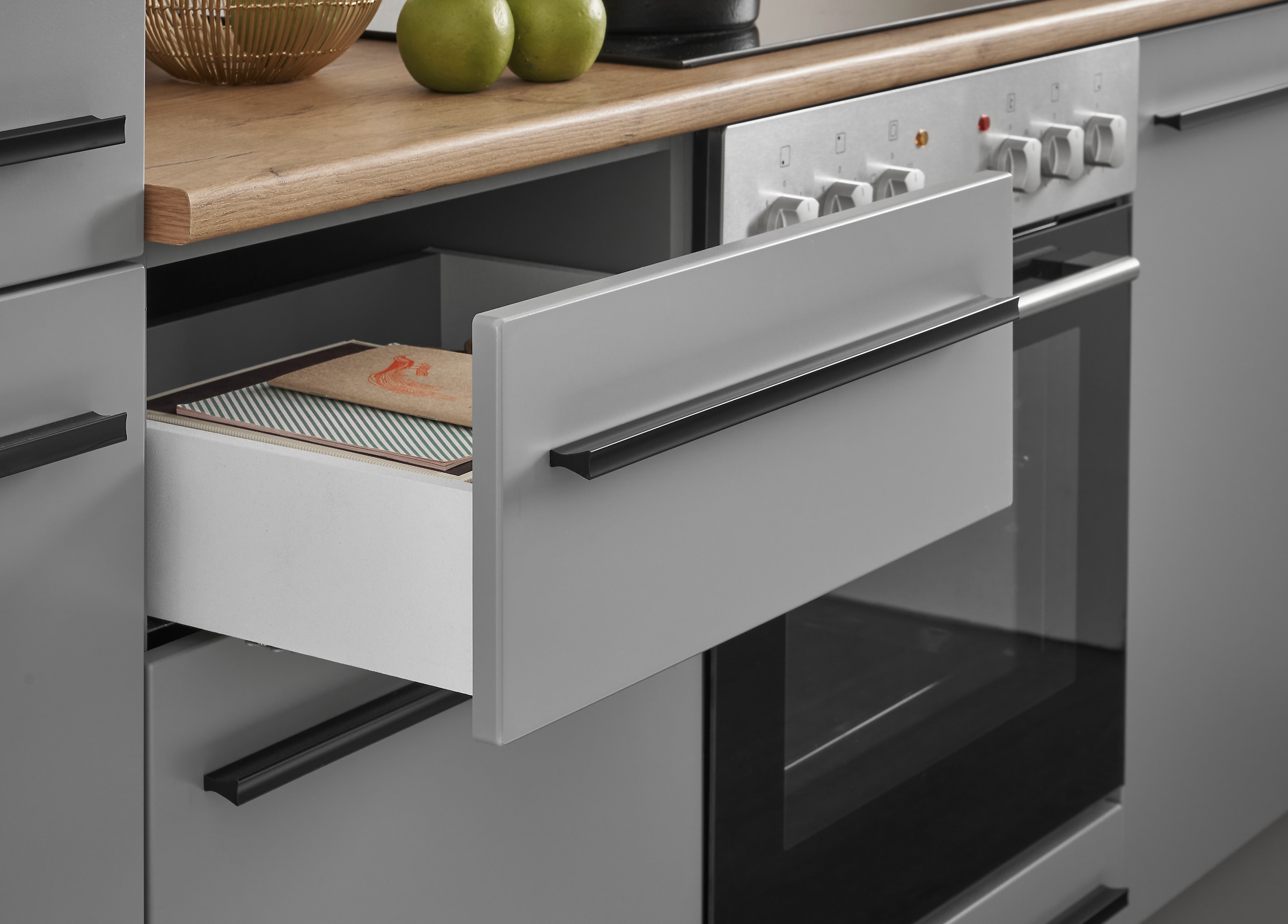 BASIC by Balculina Winkelküche »Denver, Küche BxHxT 250 x 211 x 60«, Breite 250 cm, wahlweise mit E-Geräten und Induktion