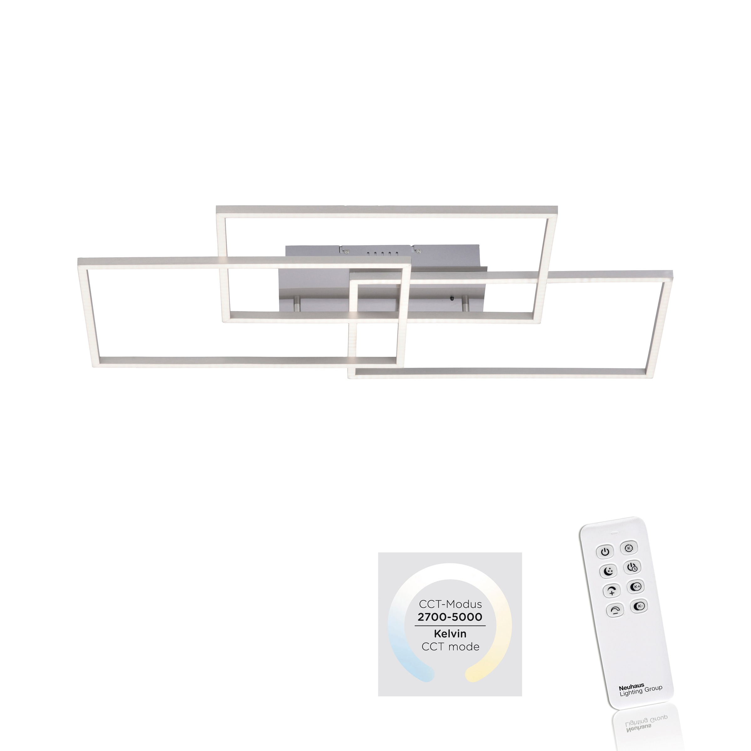JUST LIGHT LED Deckenleuchte »IVEN«, 3 flammig, Leuchtmittel LED-Board   LE günstig online kaufen