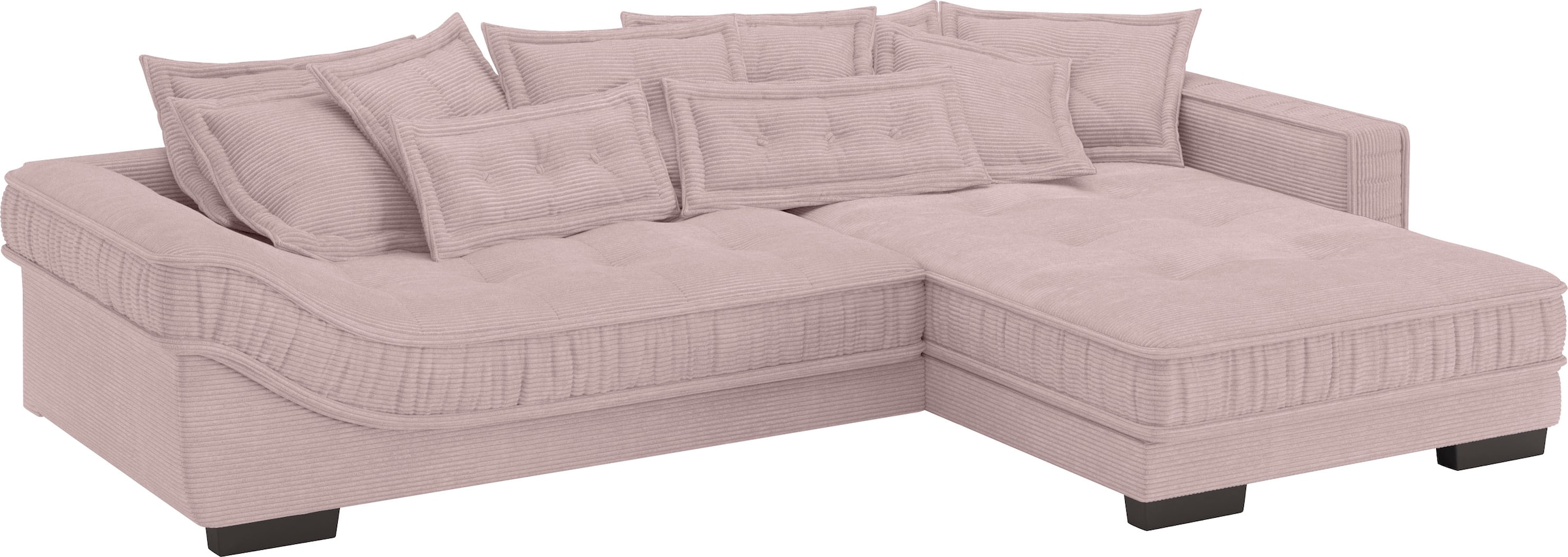 Mr. Couch Ecksofa »Diwan II, L-Form«, Wahlweise mit Kaltschaumpolsterung bis 140 kg belastbar