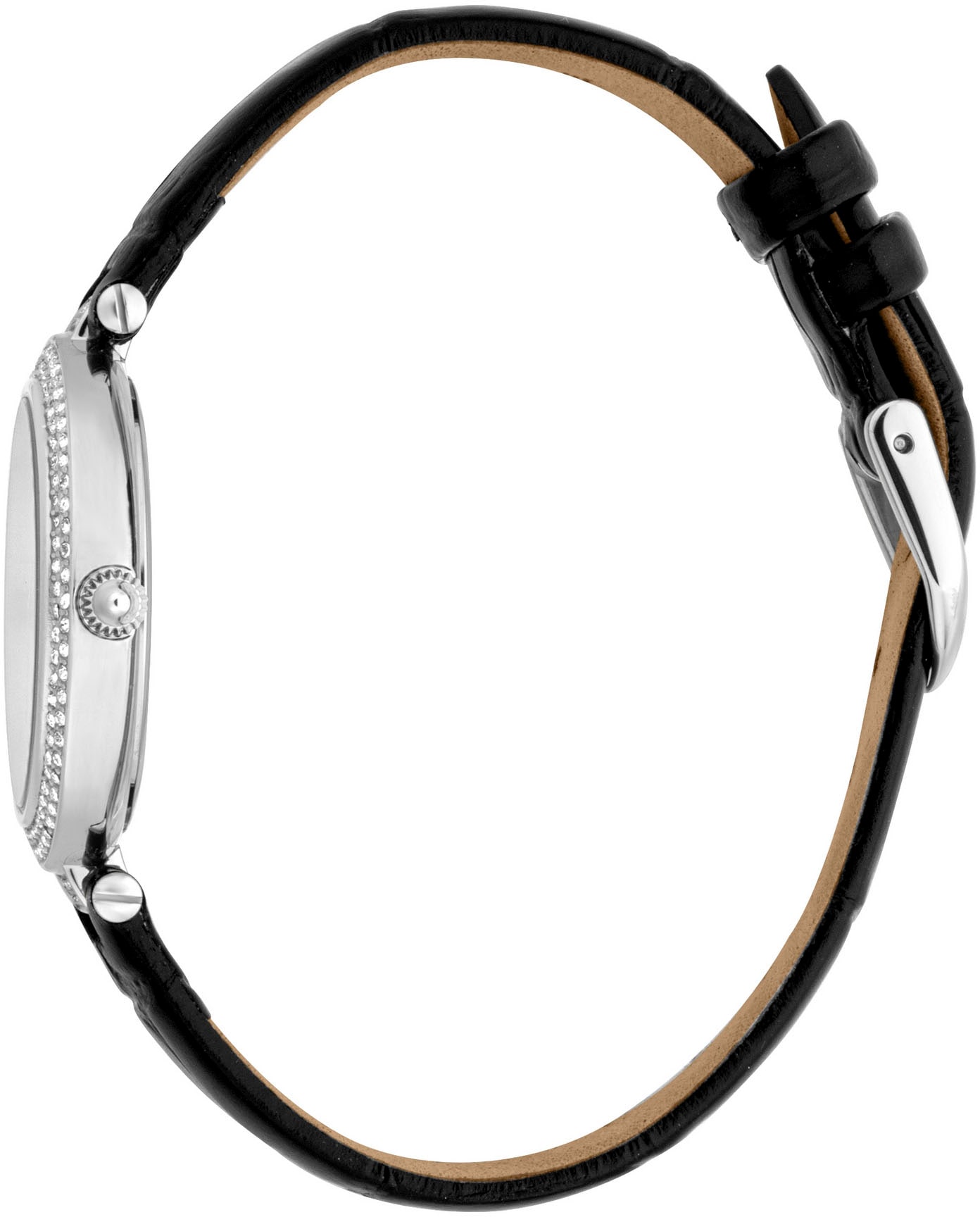 Just Cavalli Time Quarzuhr »Savoca«, (Set, 2 tlg., mit Armband), Armbanduhr, Damenuhr, Kristallsteine, Lederarmband, Gerschenkidee