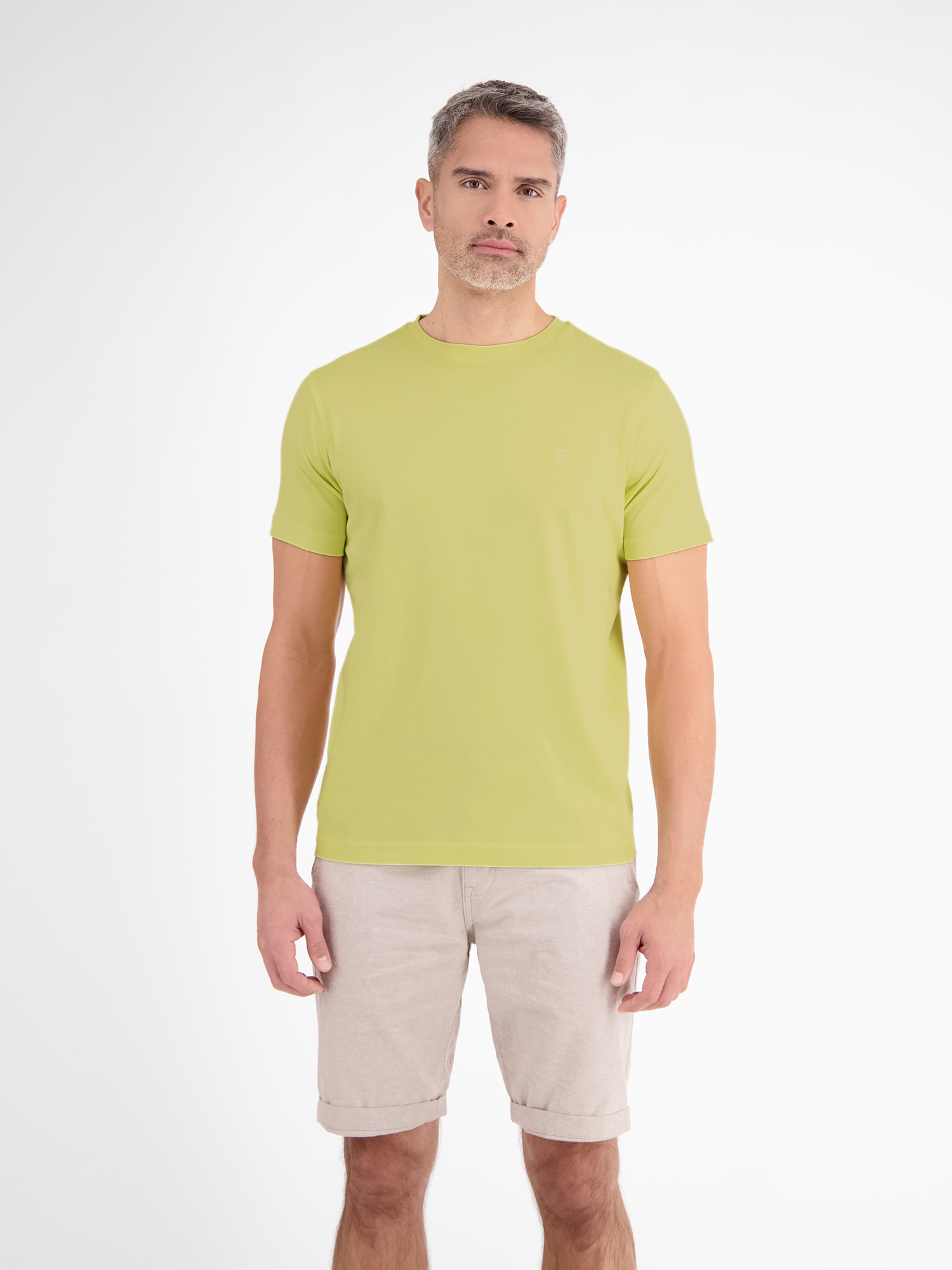 LERROS T-Shirt »LERROS Basic T-Shirt mit Logostitch«