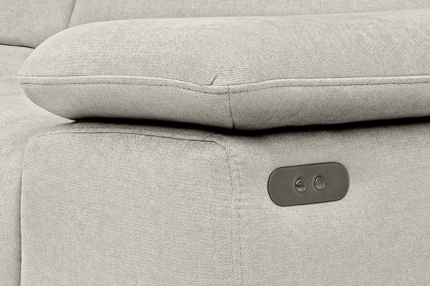 WERK2 Ecksofa »Focus-L, elektrisch erweiterbare Sitztiefe um ca. 30 cm, L-Form« Komfort nach Maß: Ausziehbare Sitztiefe, verstellbare Kopfteile & Füße