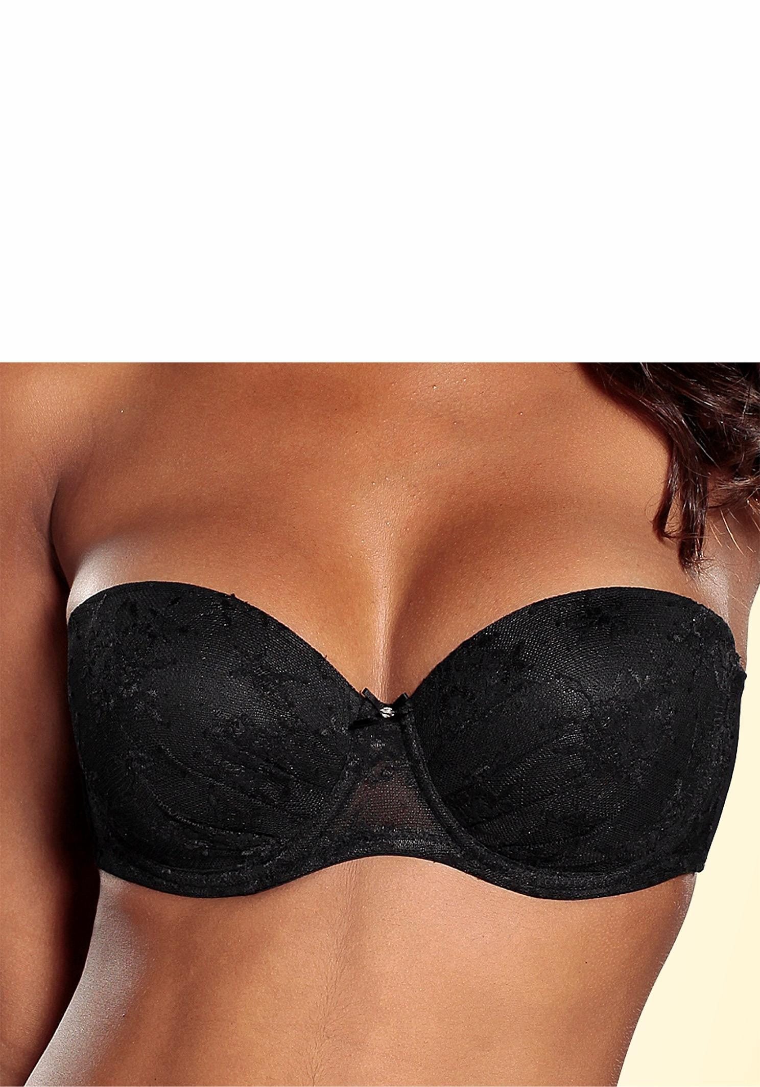 LASCANA Push-up-BH »Chelina«, mit abnehmbaren, normalen und transparenten Trägern, Dessous