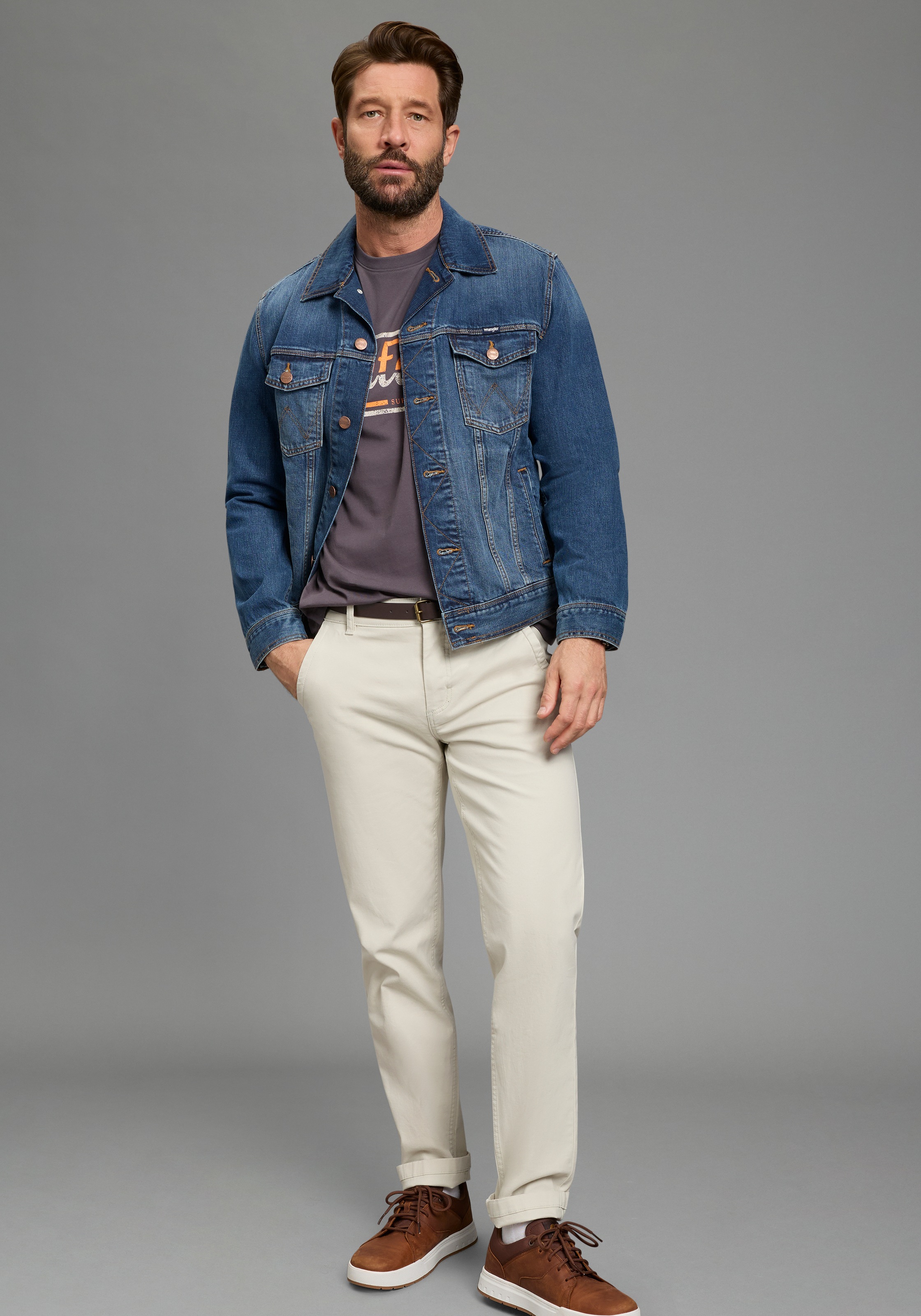 Man's World Rundhalsshirt »Neue Kollektion!« normale Passform, kurzarm, mit Print, bedruckte Optik