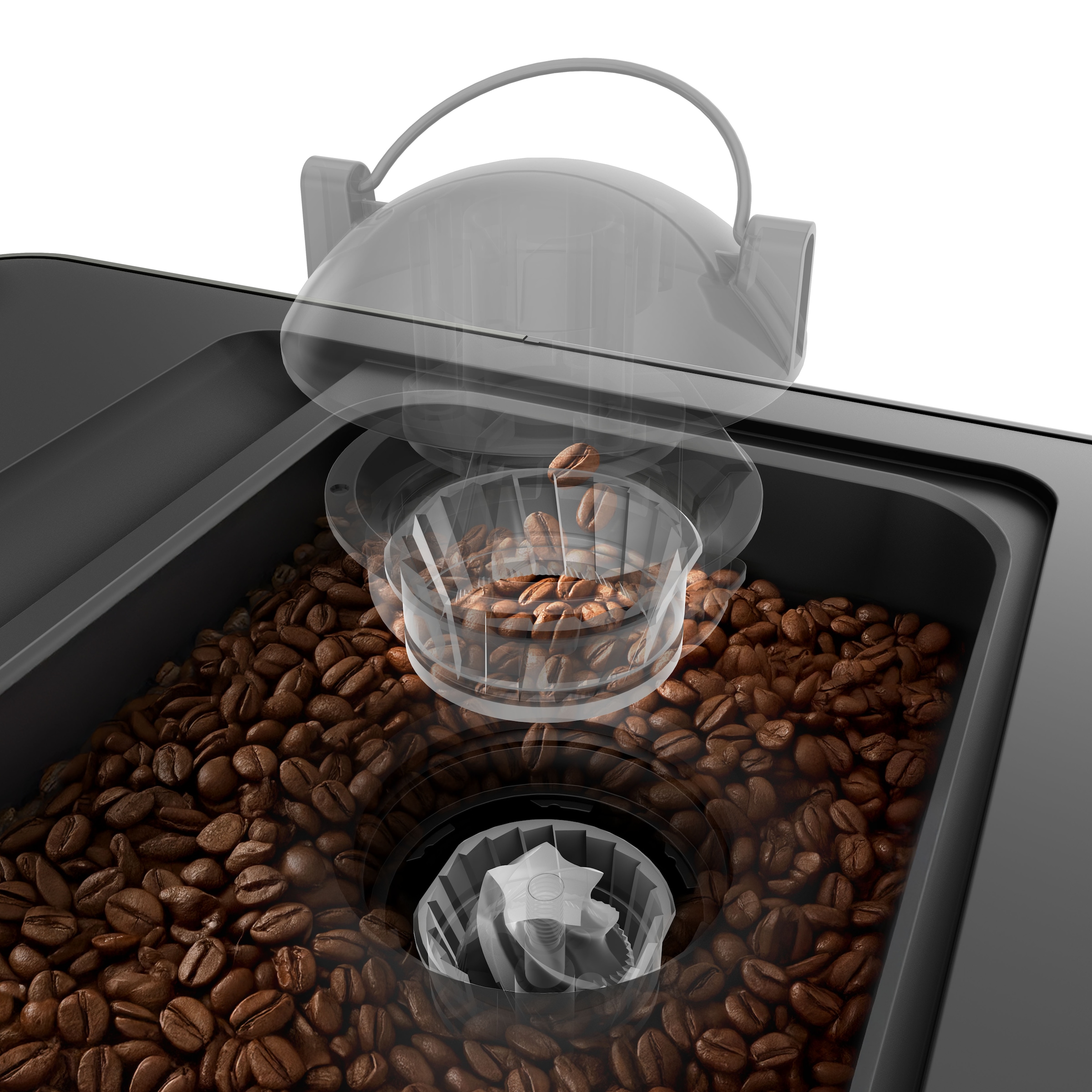 Grundig Siebträgermaschine »KSM 8530« 1688W Kaffeevollautomat mit 20 Bar, Touch & CreamyPro™