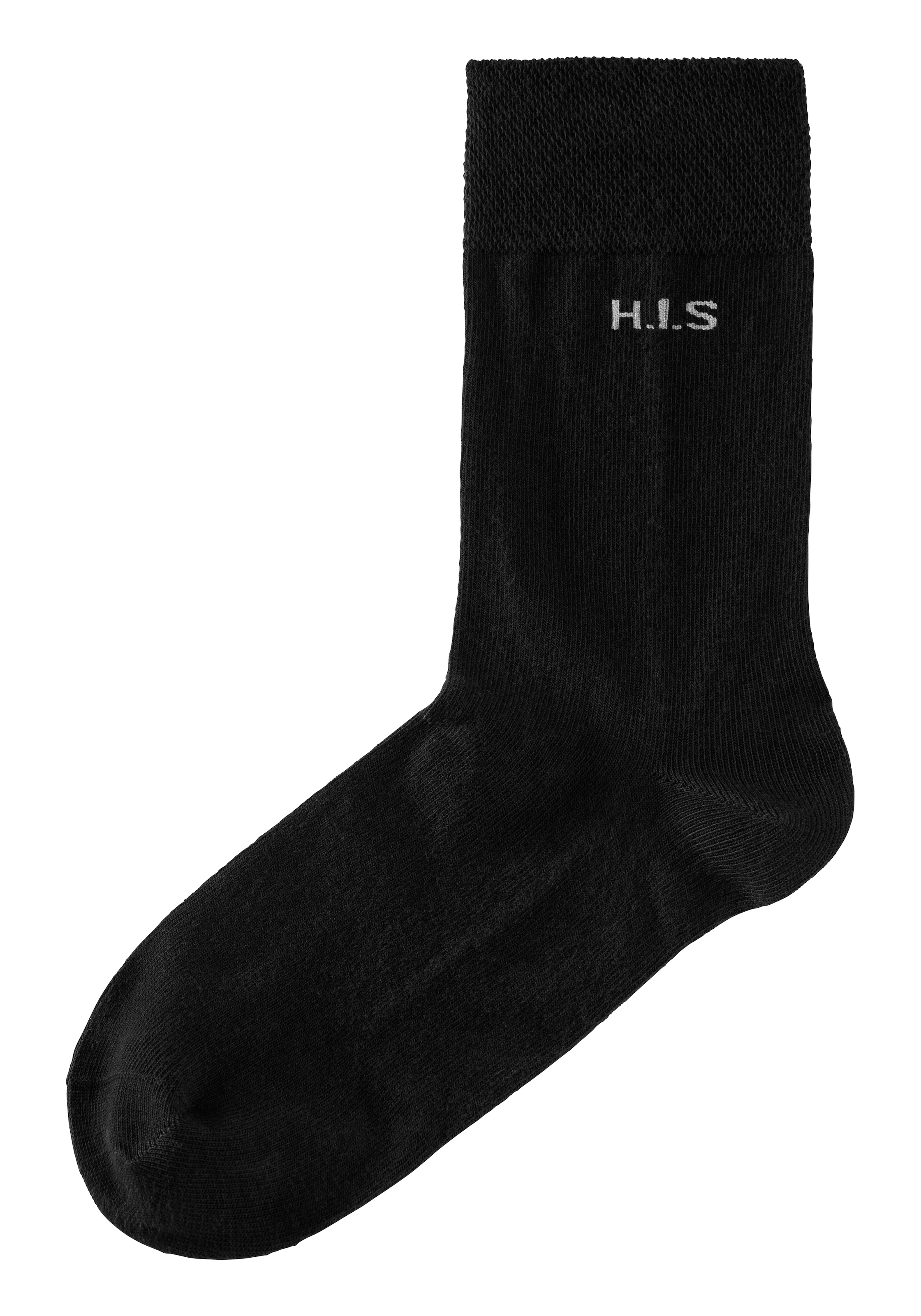 H.I.S Socken, (Packung, 4 Paar), mit druckfreiem Bündchen