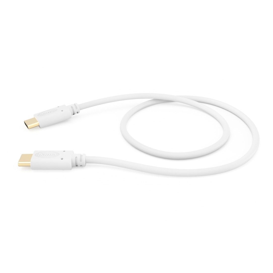 Hama USB-Kabel »Ladekabel, USB-C, 1,5m, weiß«, USB Typ C-USB-C, USB-C, 150 cm, Datenübertragung, Schnellladefunktion