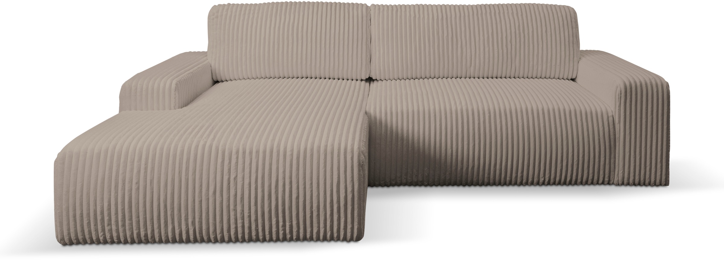 WERK2 Ecksofa »Rotterdam-L, kuschelweicher Cord oder Breitcord, L-Form, Bre günstig online kaufen