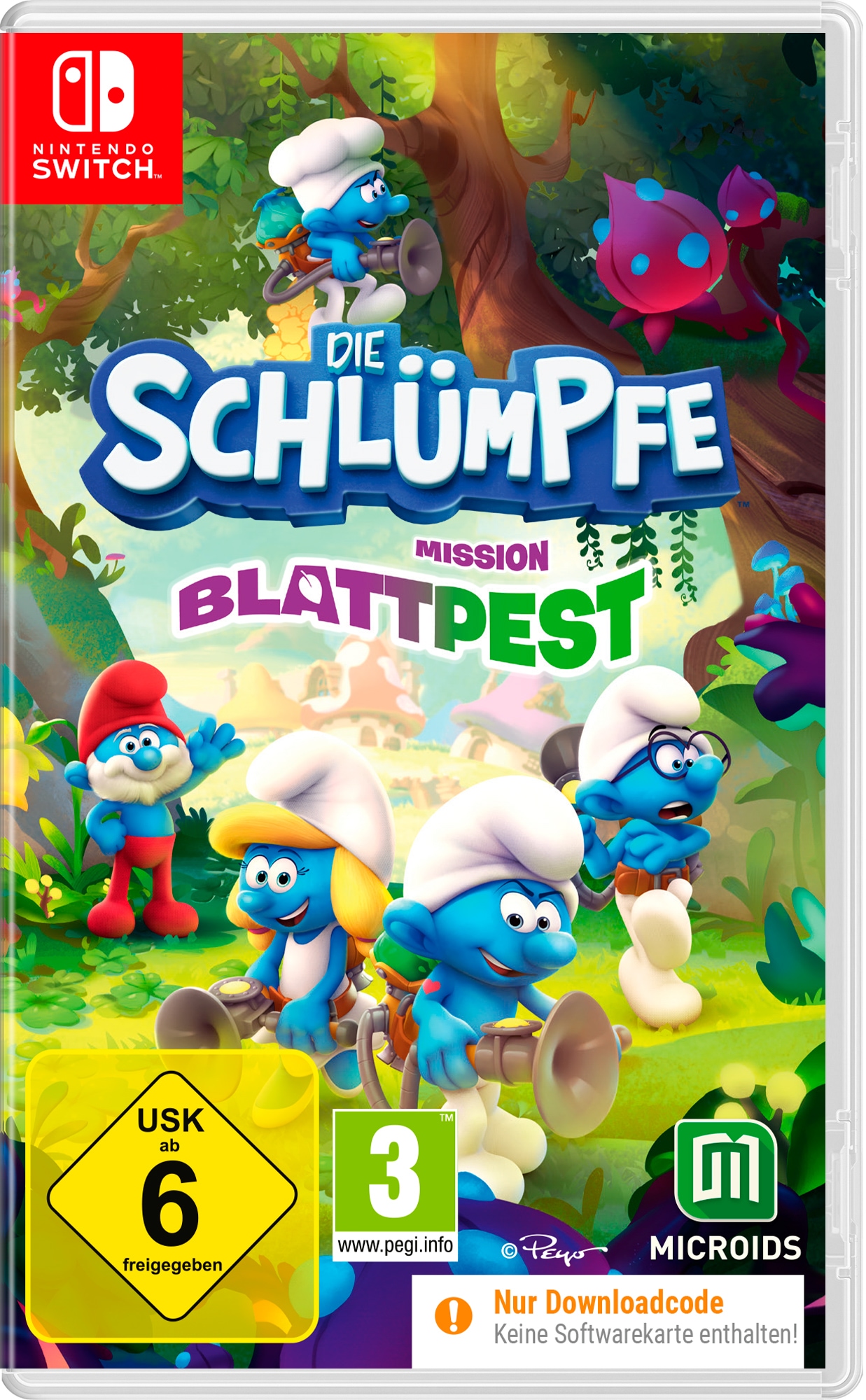 Astragon Spielesoftware »Die Schlümpfe: Mission Blattpest«, Nintendo Switch, Code in the Box