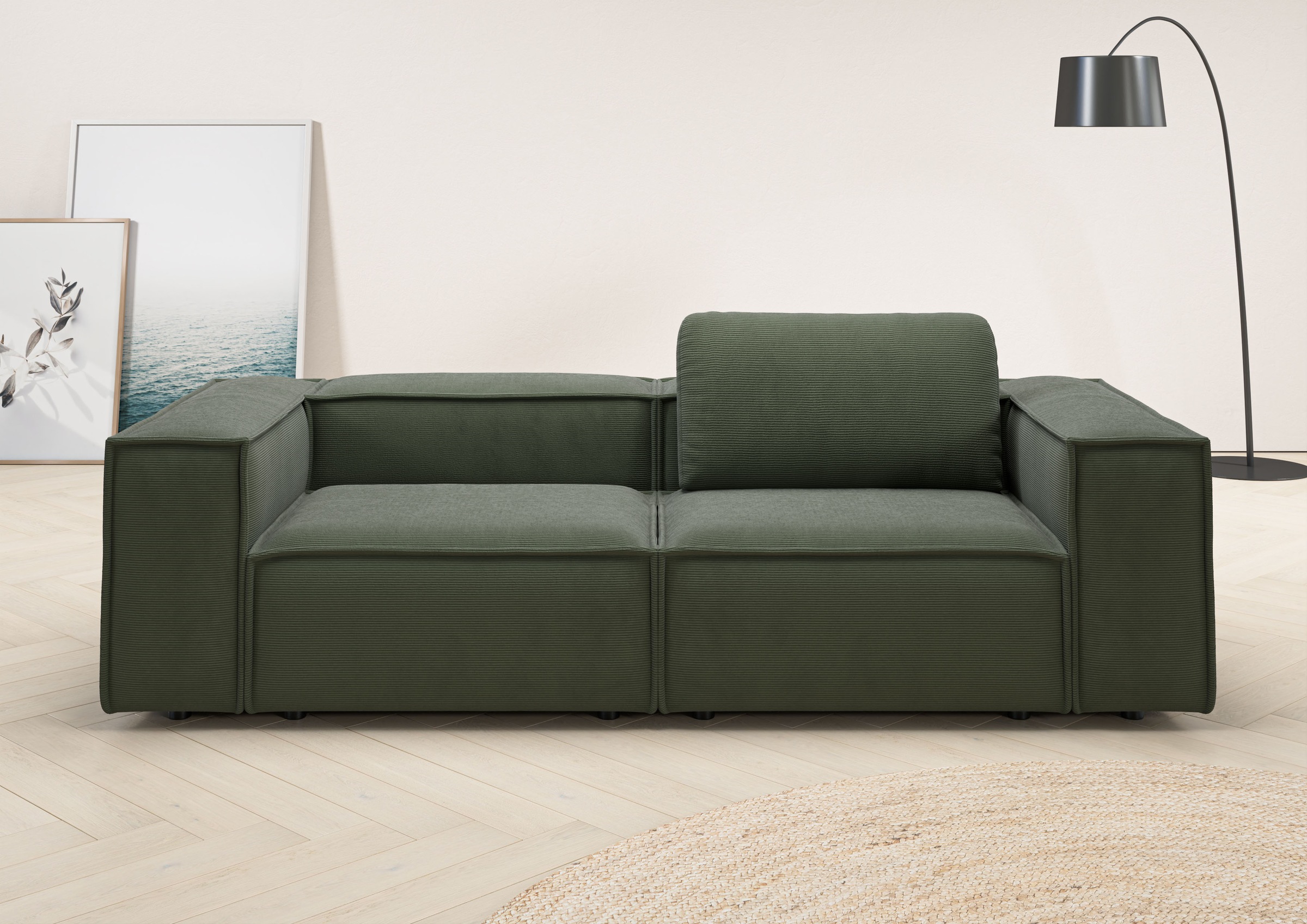 Home affaire 2-Sitzer »Watertown, modernes Sofa 246 cm breit, auch in Feinc günstig online kaufen