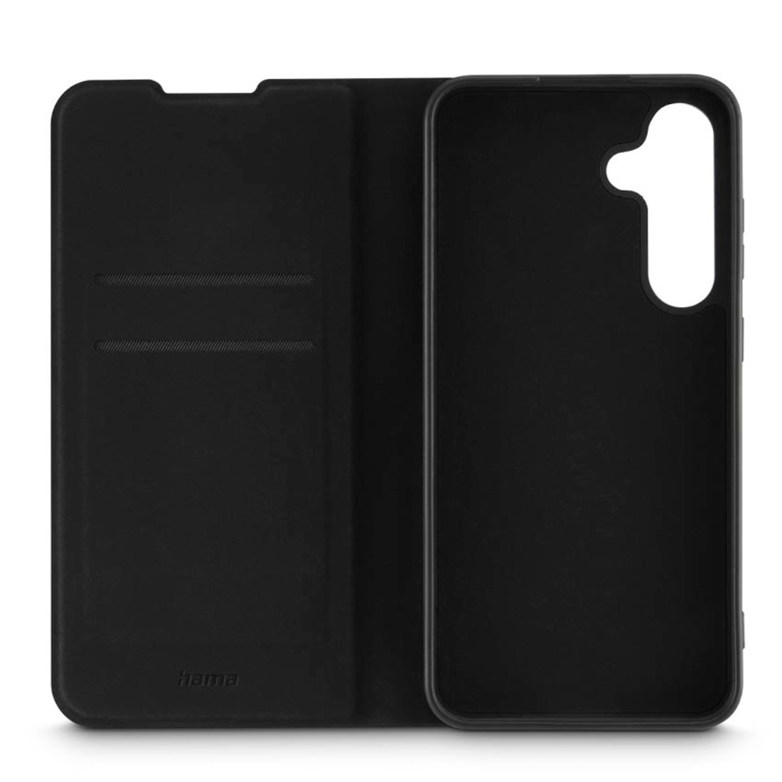 3. Bild von Hama Smartphone-Hülle »Handytasche Handyhülle für Samsung Galaxy S24, Schwarz«, Samsung Galaxy S24, Anti-Rutsch-Oberfläche, Keine Fingerabdrücke, Standfunktion