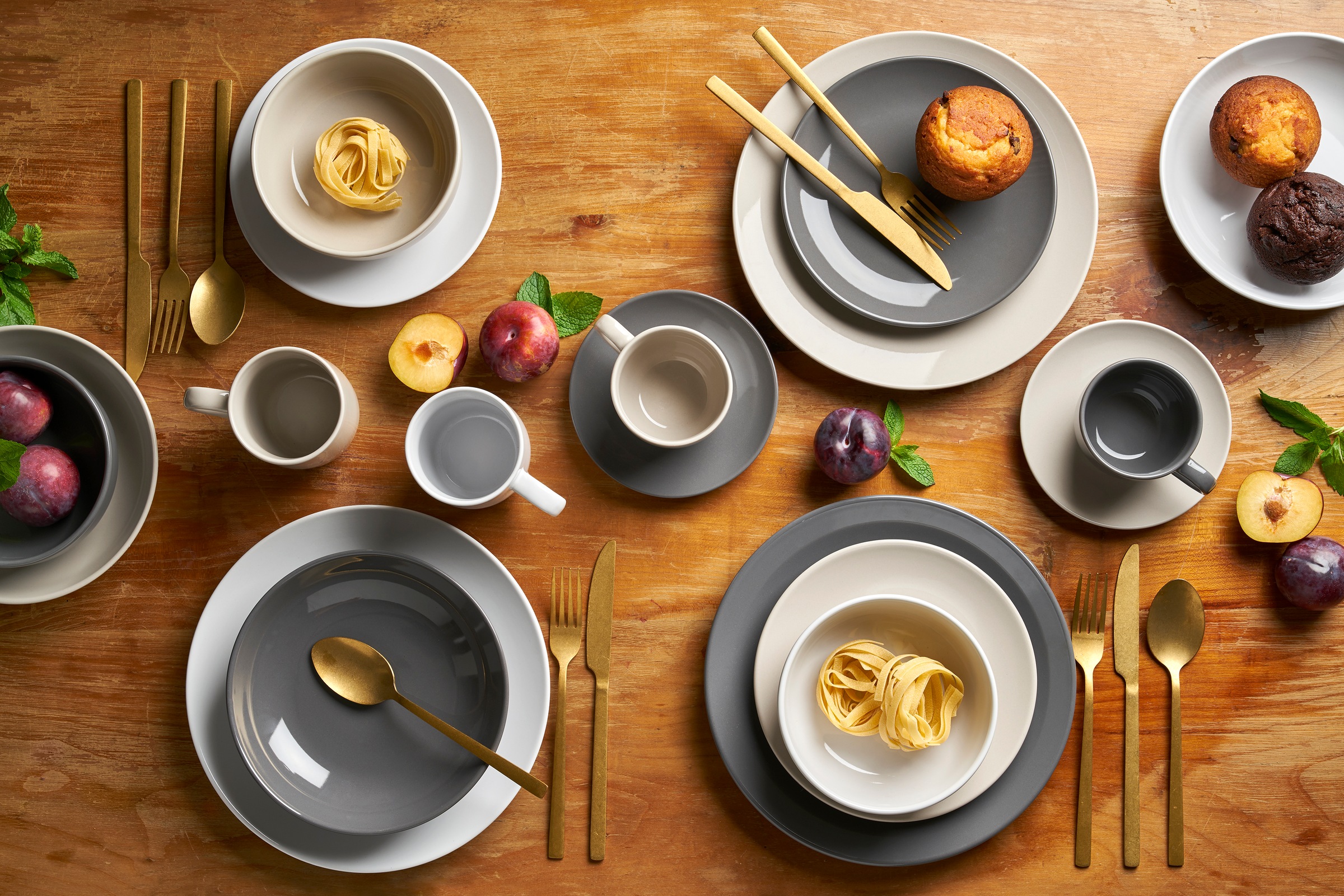 van Well Dessertteller »Malmö, Teller 20 cm, 6 Stück« Teller Set, Steingut, spülmaschinen-/mikrowellengeeignet