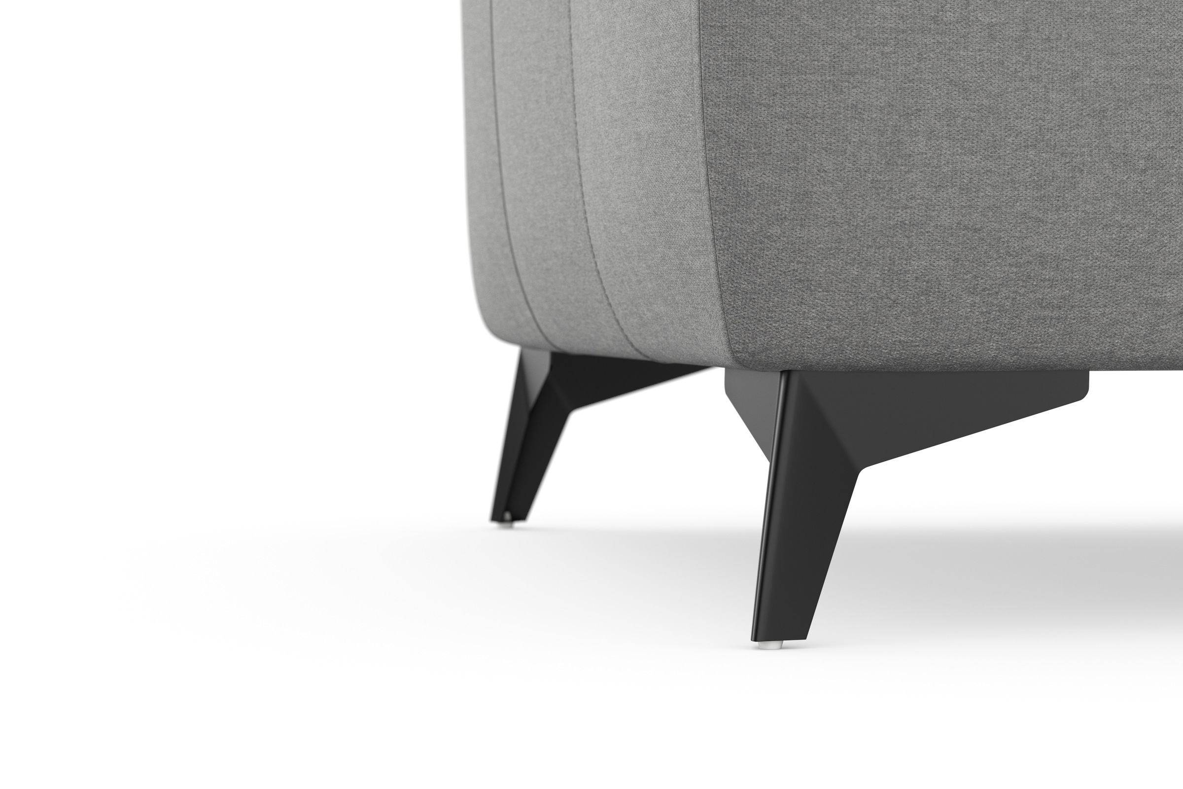 sit&more Ecksofa »Sinatra L-Form«, optinal mit Kopfteilverstellung und Armteilfunktion, Metallfüße