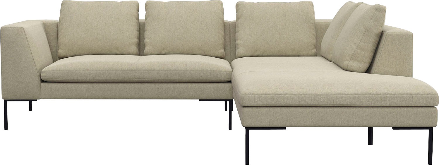 FLEXLUX Ecksofa »Loano, superbequemer Sitzkomfort durch Kaltschaum im Sitz, günstig online kaufen