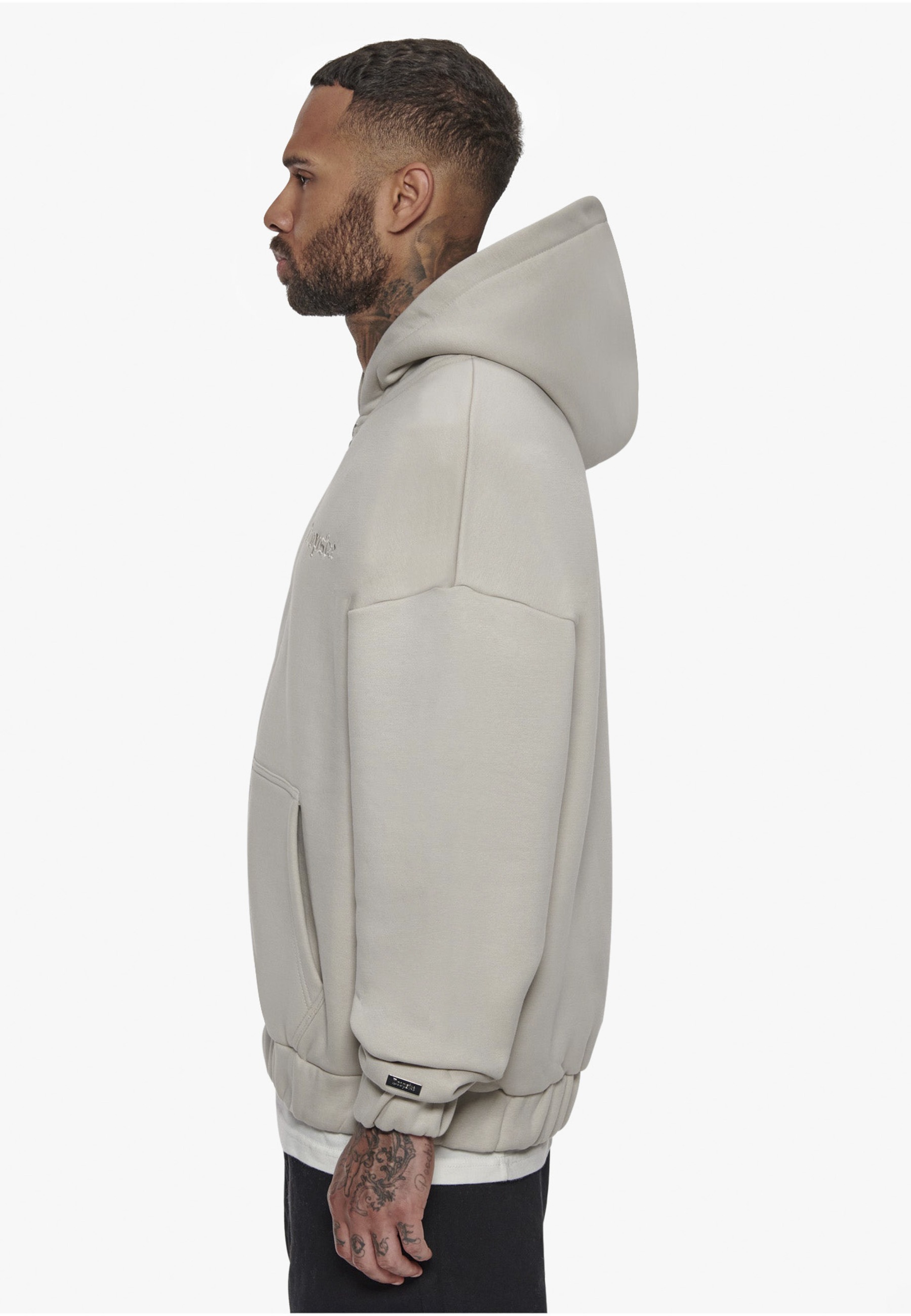 Dropsize Kapuzensweatshirt »Dropsize Herren Super Heavy Oversize Blank Zip Hoodie«, 1
