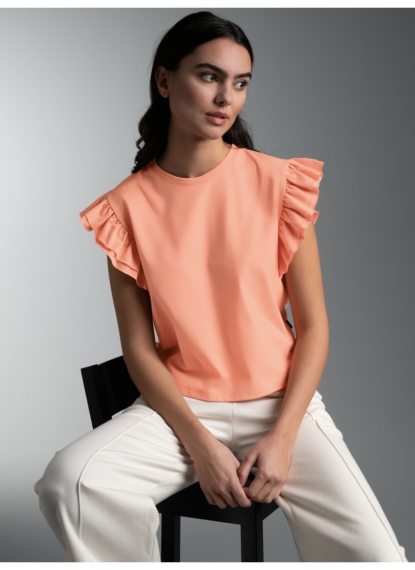 Trigema T-Shirt »TRIGEMA Volant Shirt« 1