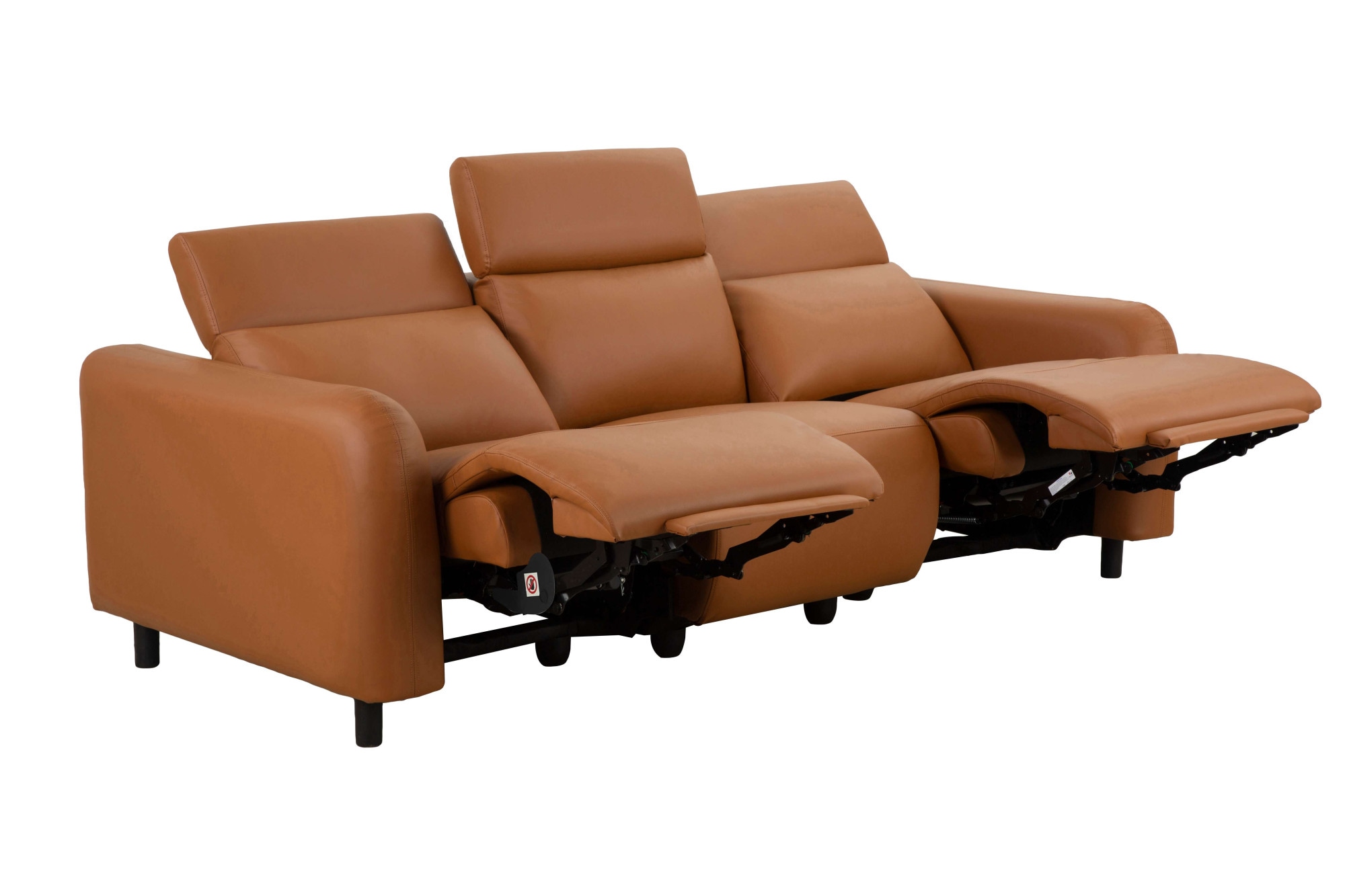 Home affaire 3-Sitzer »SKAANE Kunstleder, 229 cm, manuelle-u. elektrische Relaxfunktion«, Relax-Funktion in 2 Sitzen, Kopfteilverstellung, Federkernpolsterung