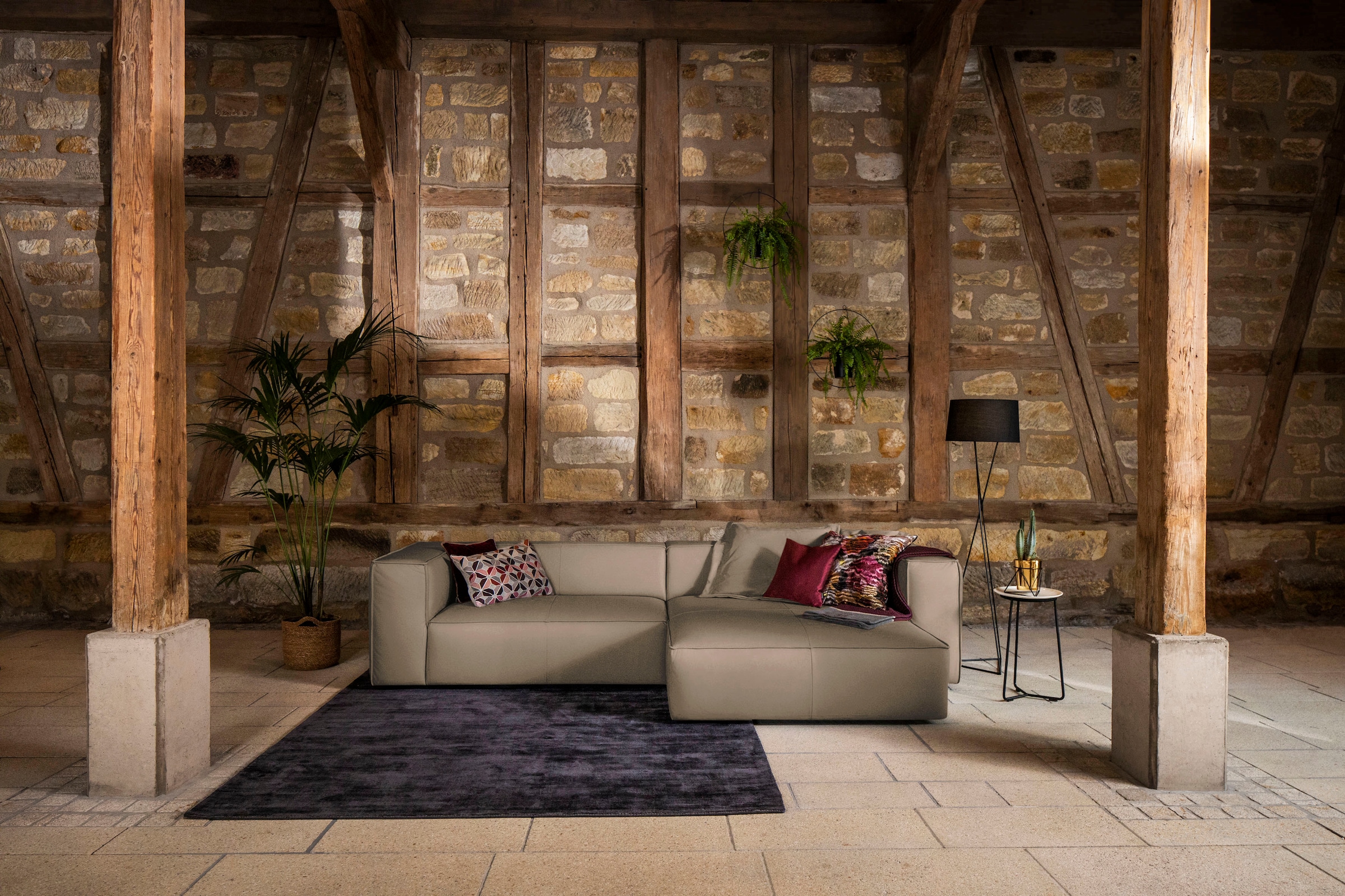 W.SCHILLIG Ecksofa »around-the-block« inklusive Hocker, mit eleganter Biese günstig online kaufen