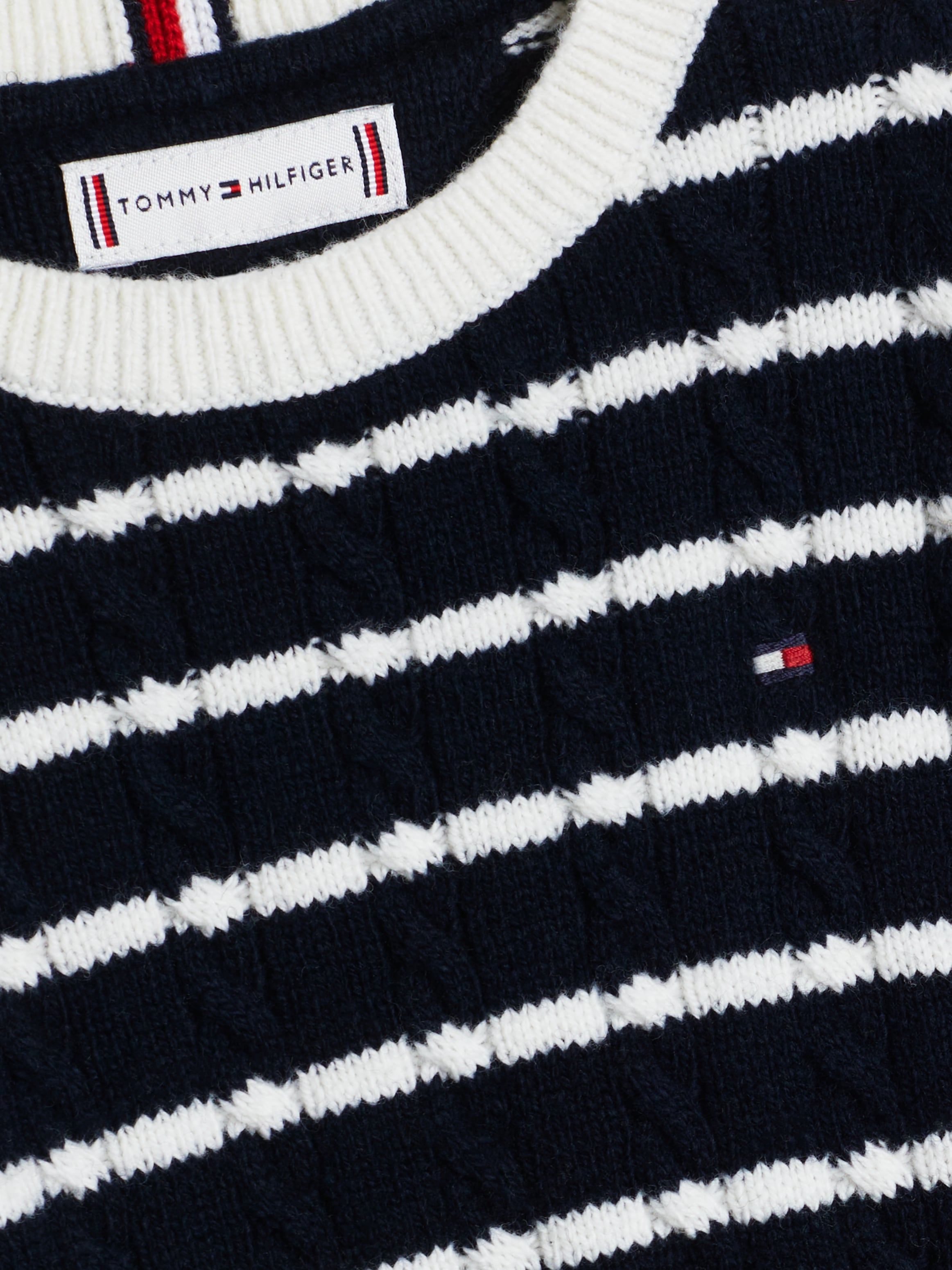 Tommy Hilfiger Strickpullover »TOMMY CABLE SWEATER«, mit Zopfmuster