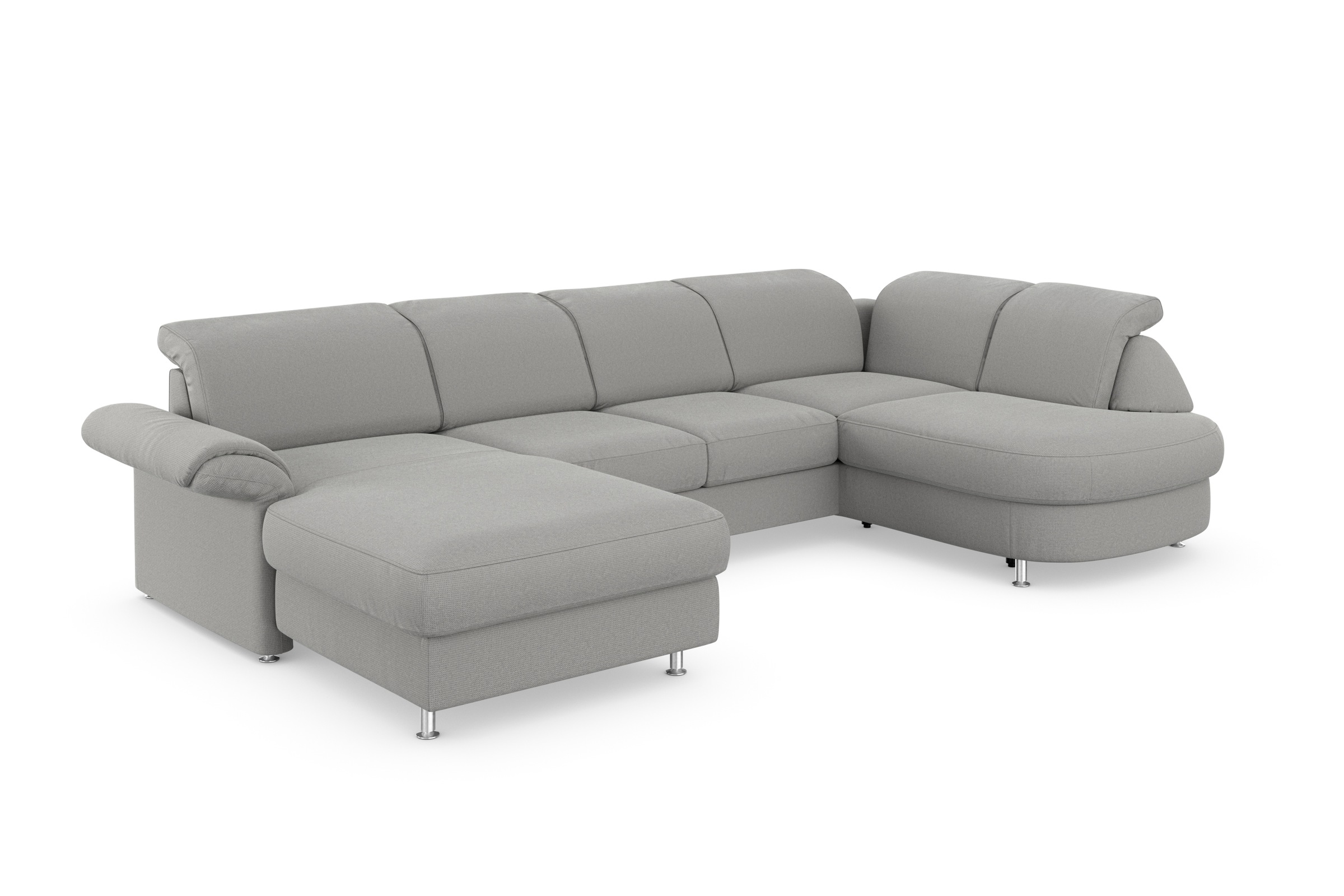 sit&more Wohnlandschaft »Apulia U-Form«, wahlweise Bettfunktion, Bettkasten und Kopf- und Armteilverstellung