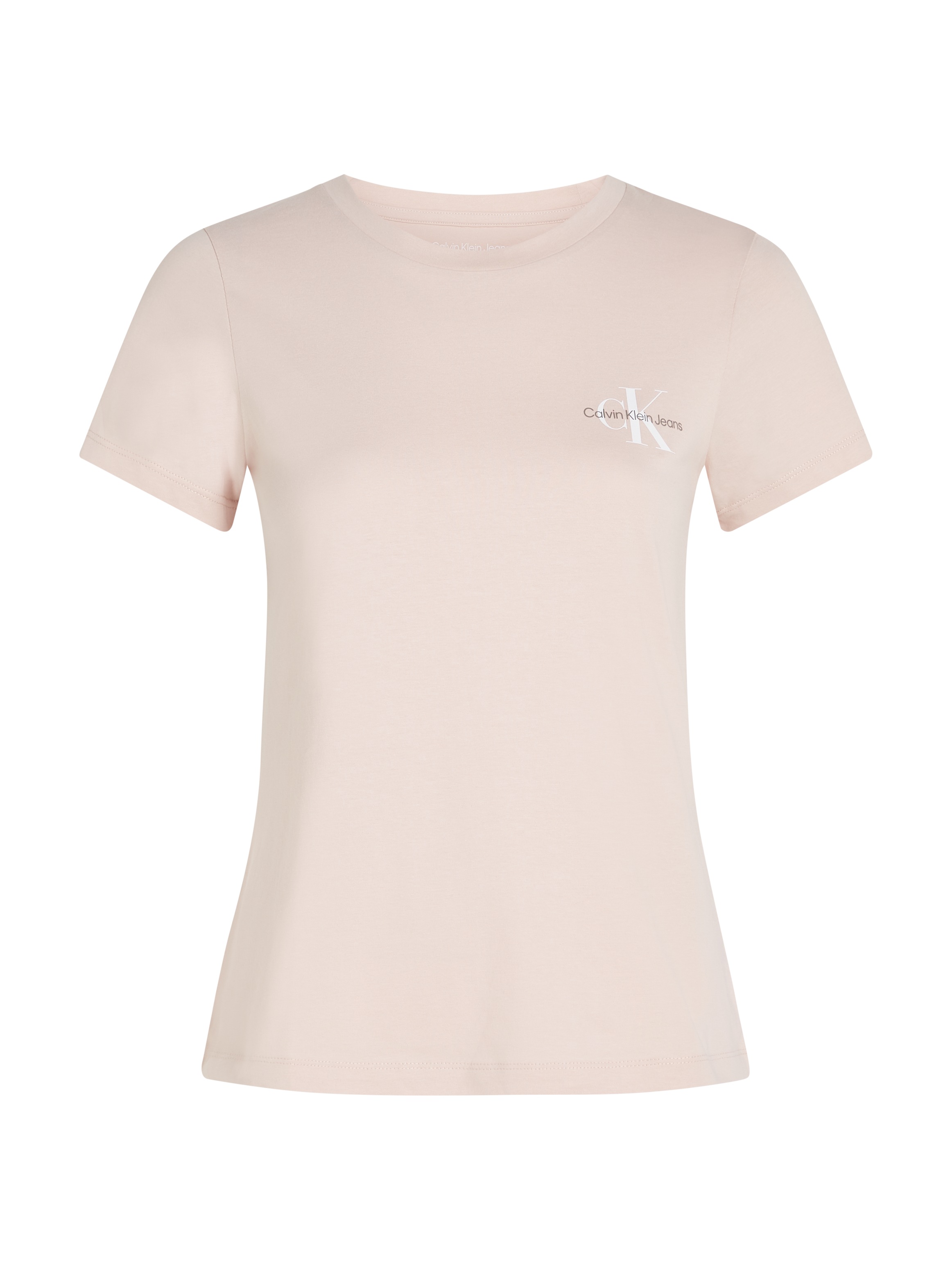 Calvin Klein Jeans Rundhalsshirt »2-PACK MONOLOGO SLIM TEE«, (Packung, 2 tlg., 2er-Pack), mit Calvin Klein Jeans Logoprint auf der Brust