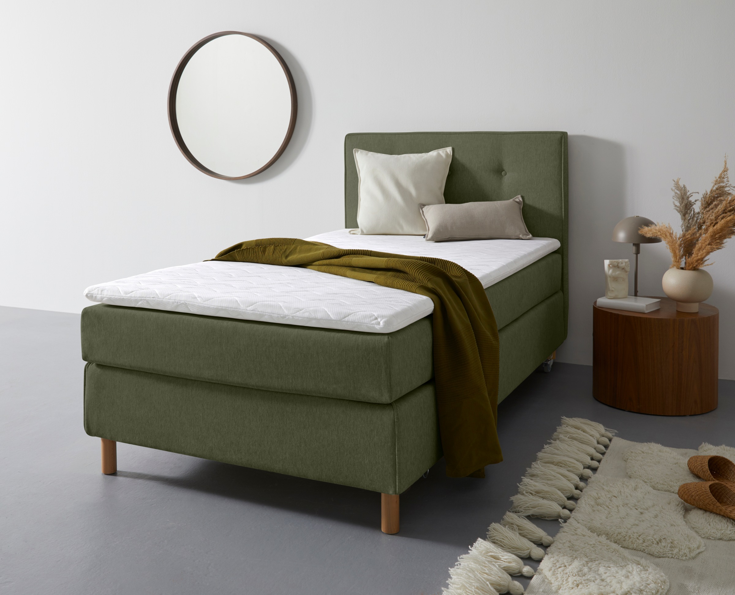 Home affaire Boxspringbett »Heimatblick 100x200cm beliebig erweiterbar zu D günstig online kaufen
