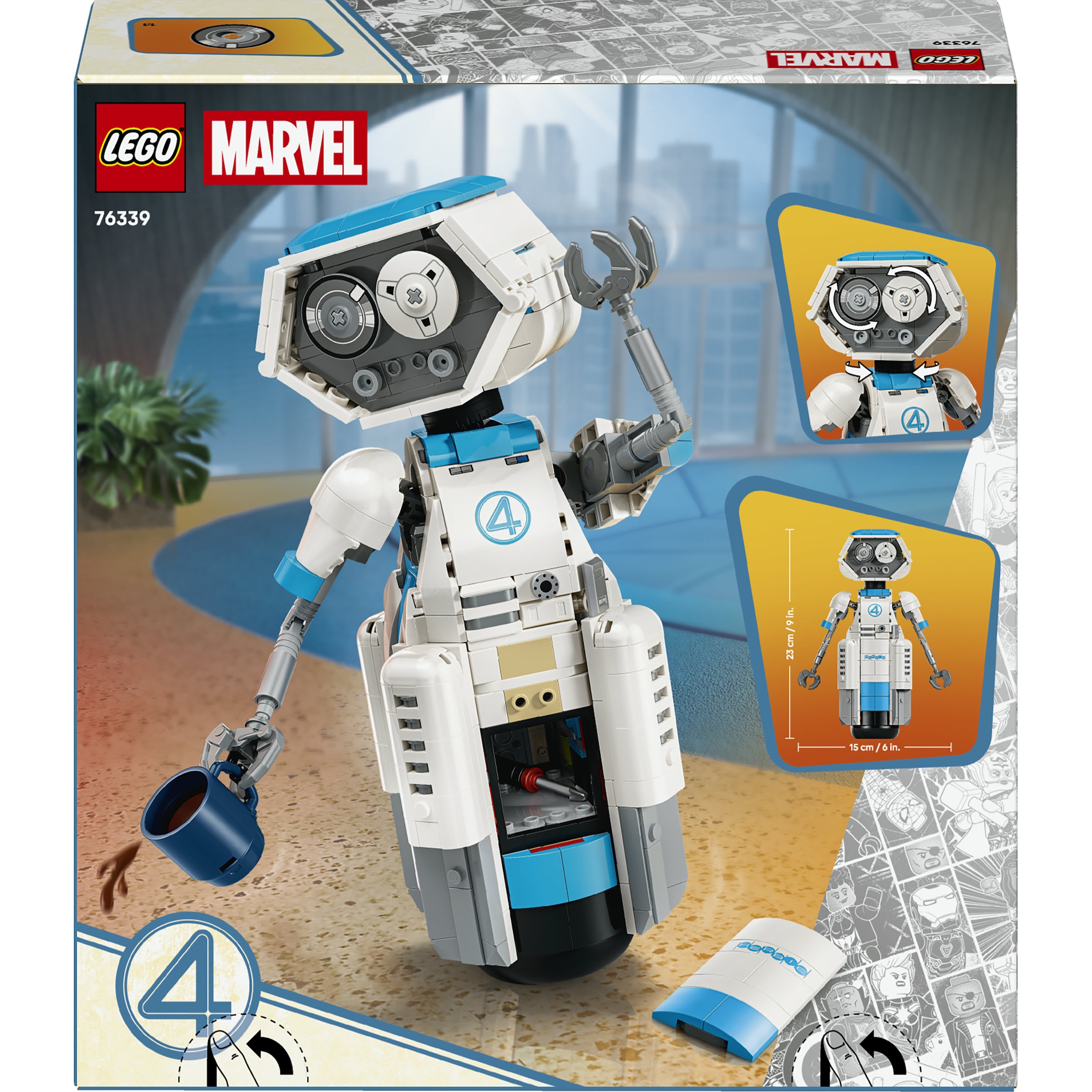 LEGO® Konstruktionsspielsteine »The Fantastic Four H.E.R.B.I.E. (76339), LEGO Super Heroes« Made in Europe