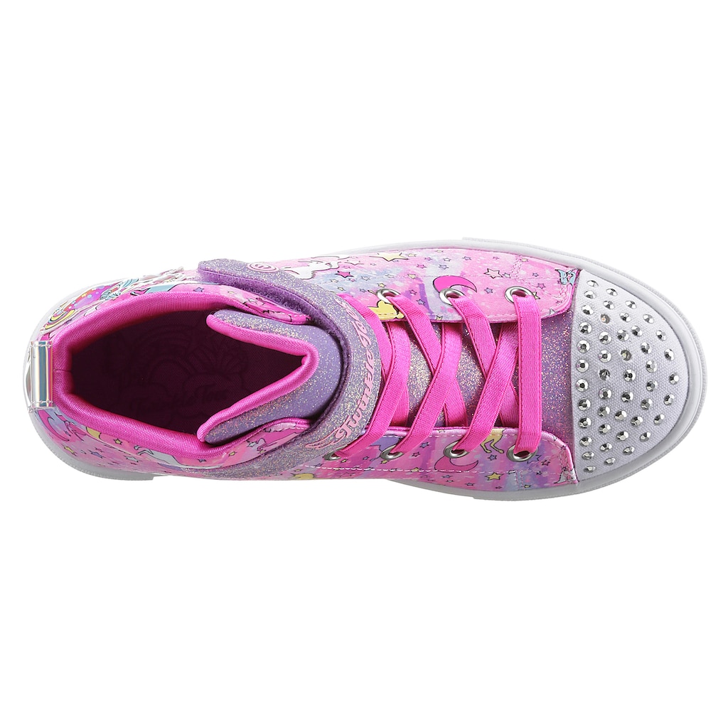 Skechers Kids Sneaker »TWINKLE SPARKS-UNICORN DAYDREAM«, mit leuchtenden Nieten, Freizeitschuh, Halbschuh, Schnürschuh