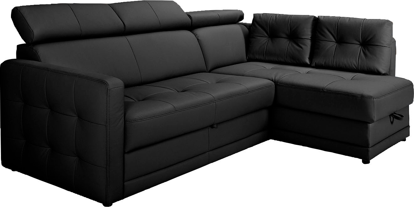 exxpo - sofa fashion Ecksofa »Arles, Federkern, zeitlos, Breite 225cm, L-Fo günstig online kaufen