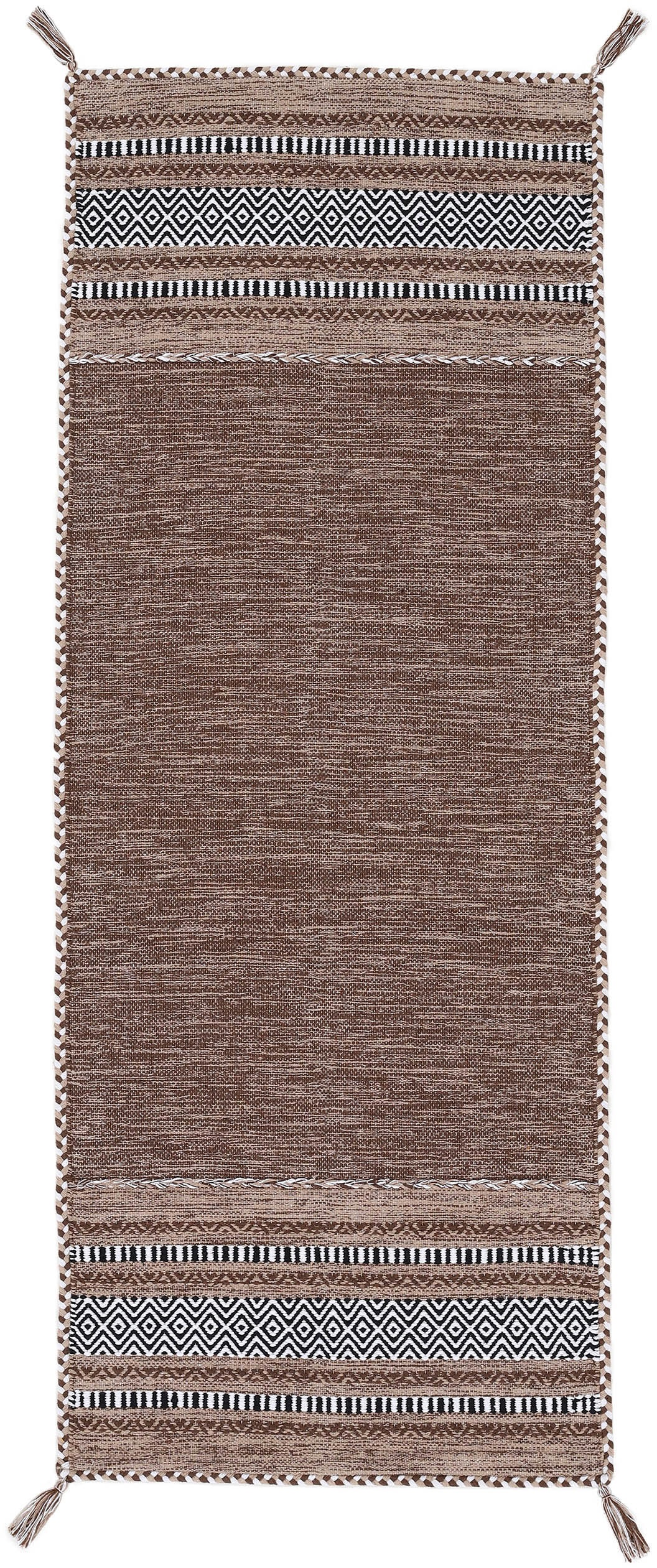 carpetfine Teppich »Kelim Azizi«, rechteckig, 5 mm Höhe, Baumwolle, Wendete günstig online kaufen
