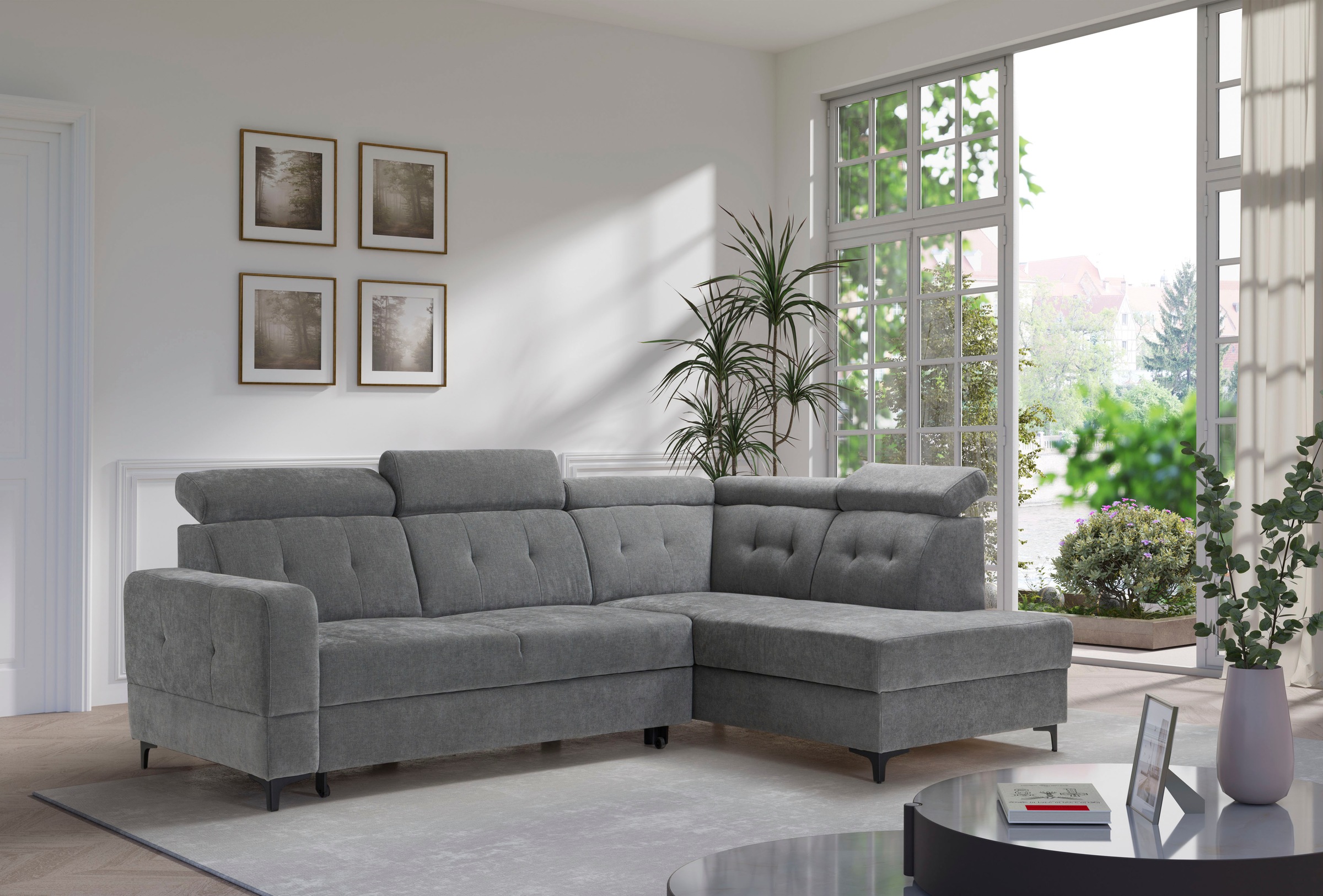 exxpo - sofa fashion Ecksofa »Monte, Kopfteile verstellbar, optional mit Be günstig online kaufen